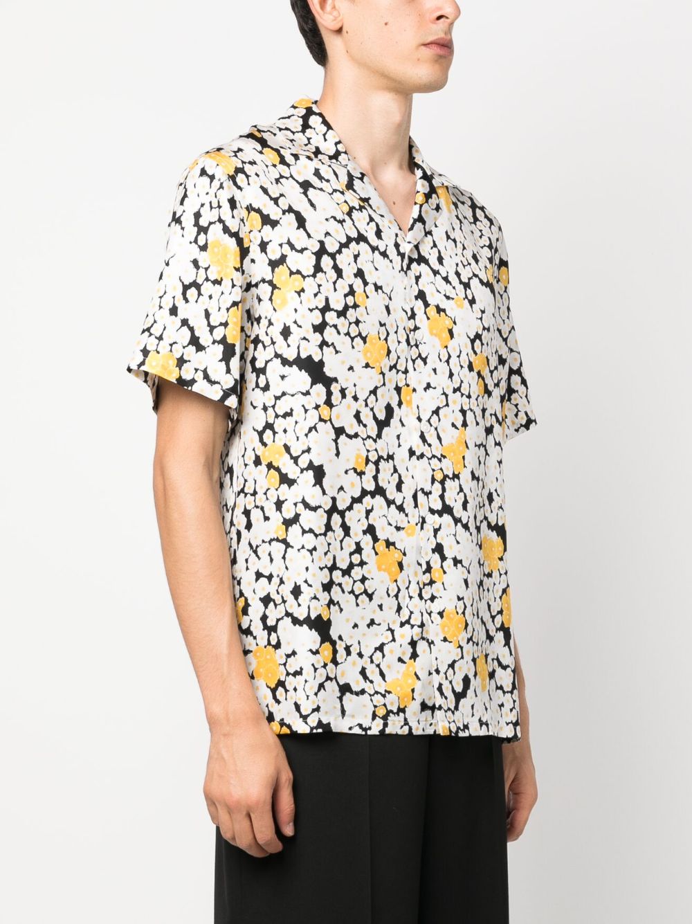 LANVIN Floral Printed Silk Shirt - Mini