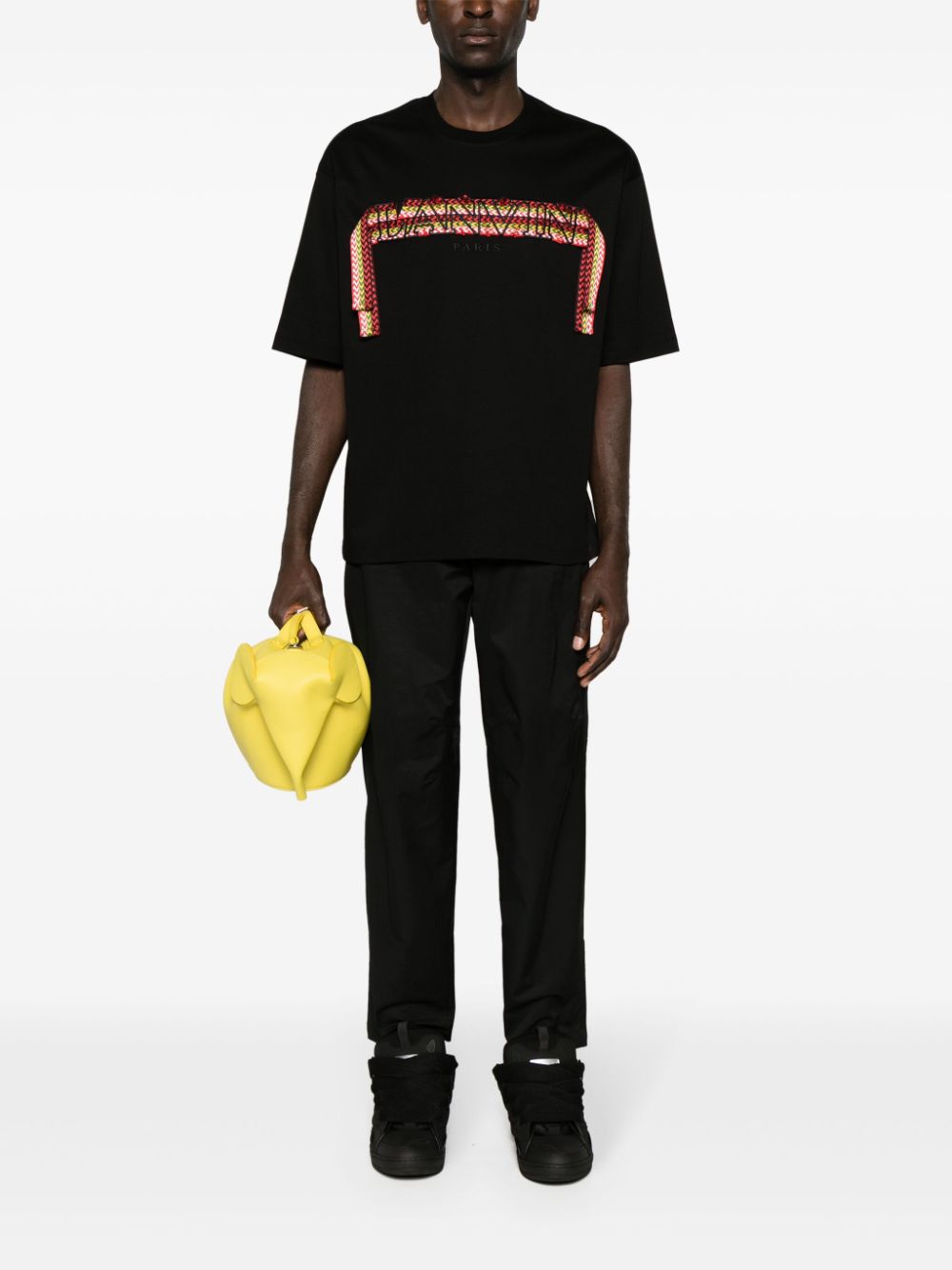 LANVIN Cotton Blend Biker Trousers for Men