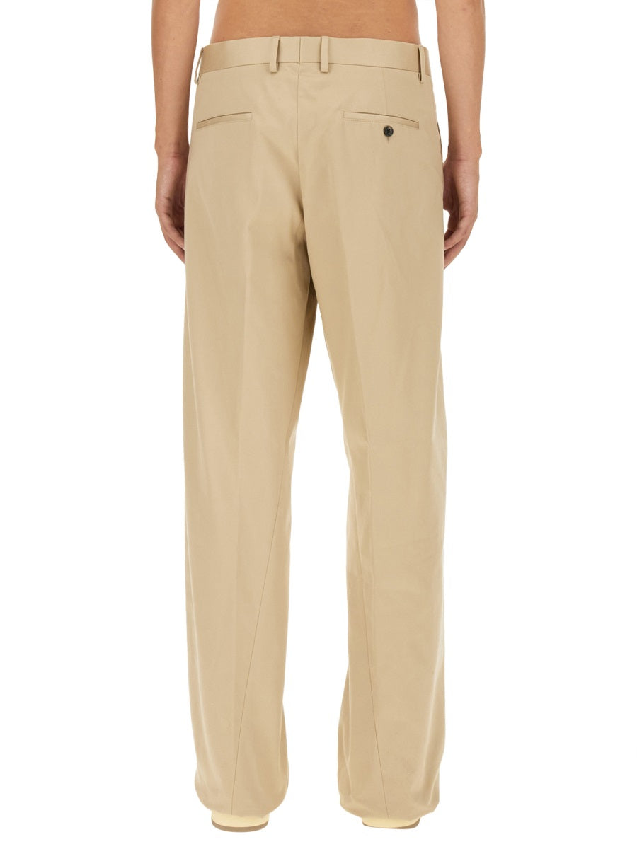 LANVIN Relaxed Fit Twisted Chino Pants - Size 50