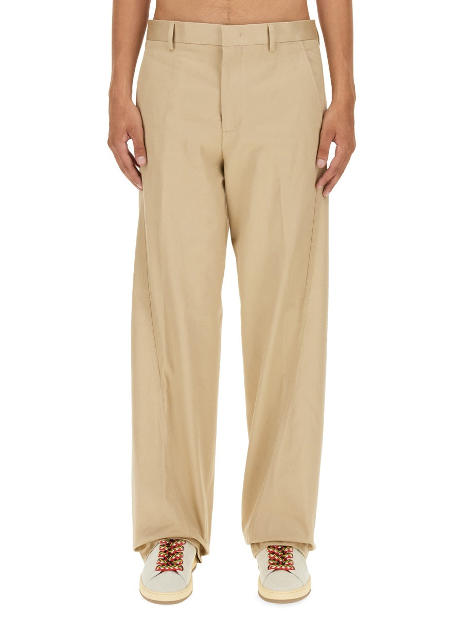 LANVIN Relaxed Fit Twisted Chino Pants - Size 50