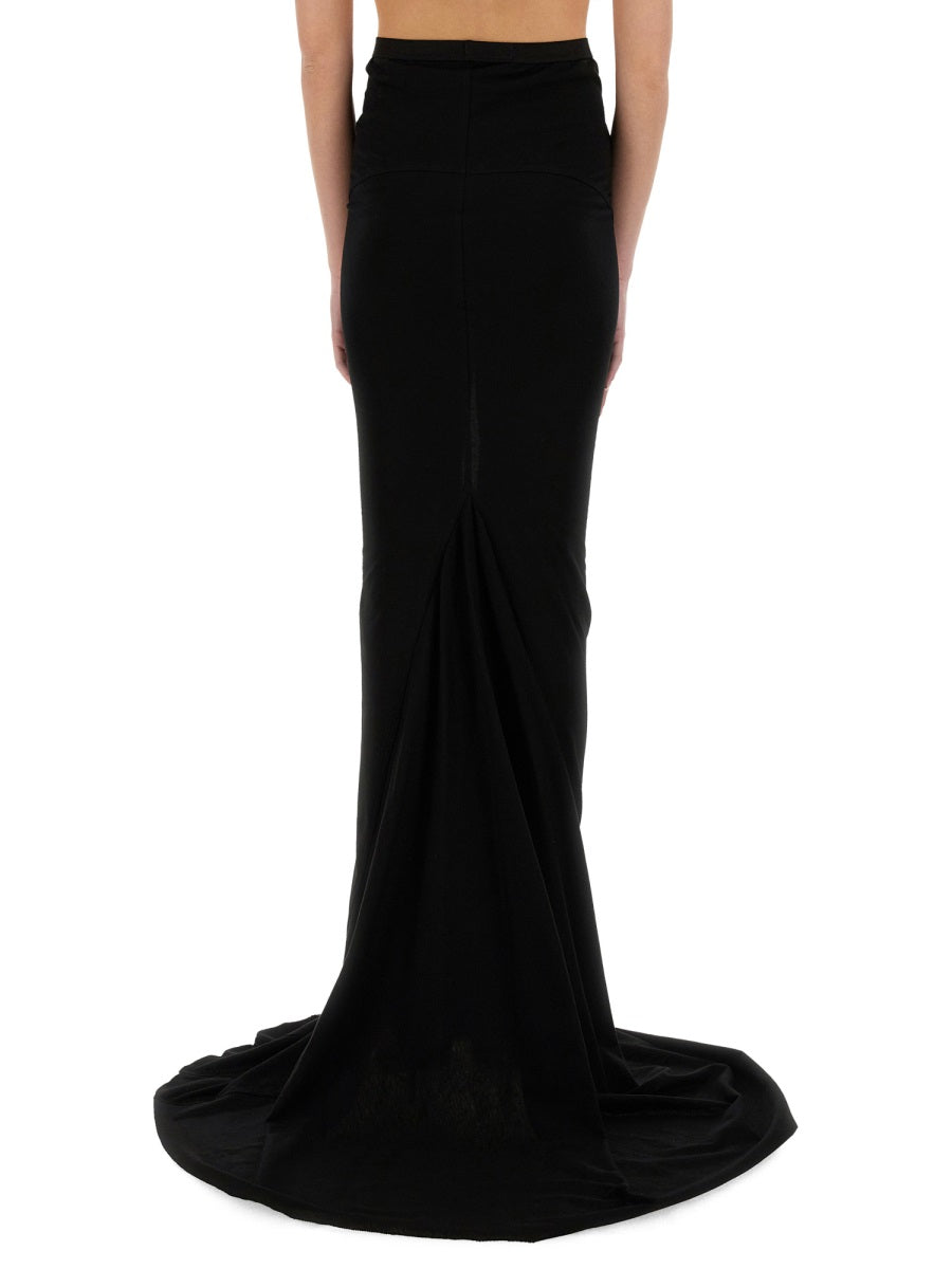 RICK OWENS Cotton Mini Skirt for Women - SS25 Collection