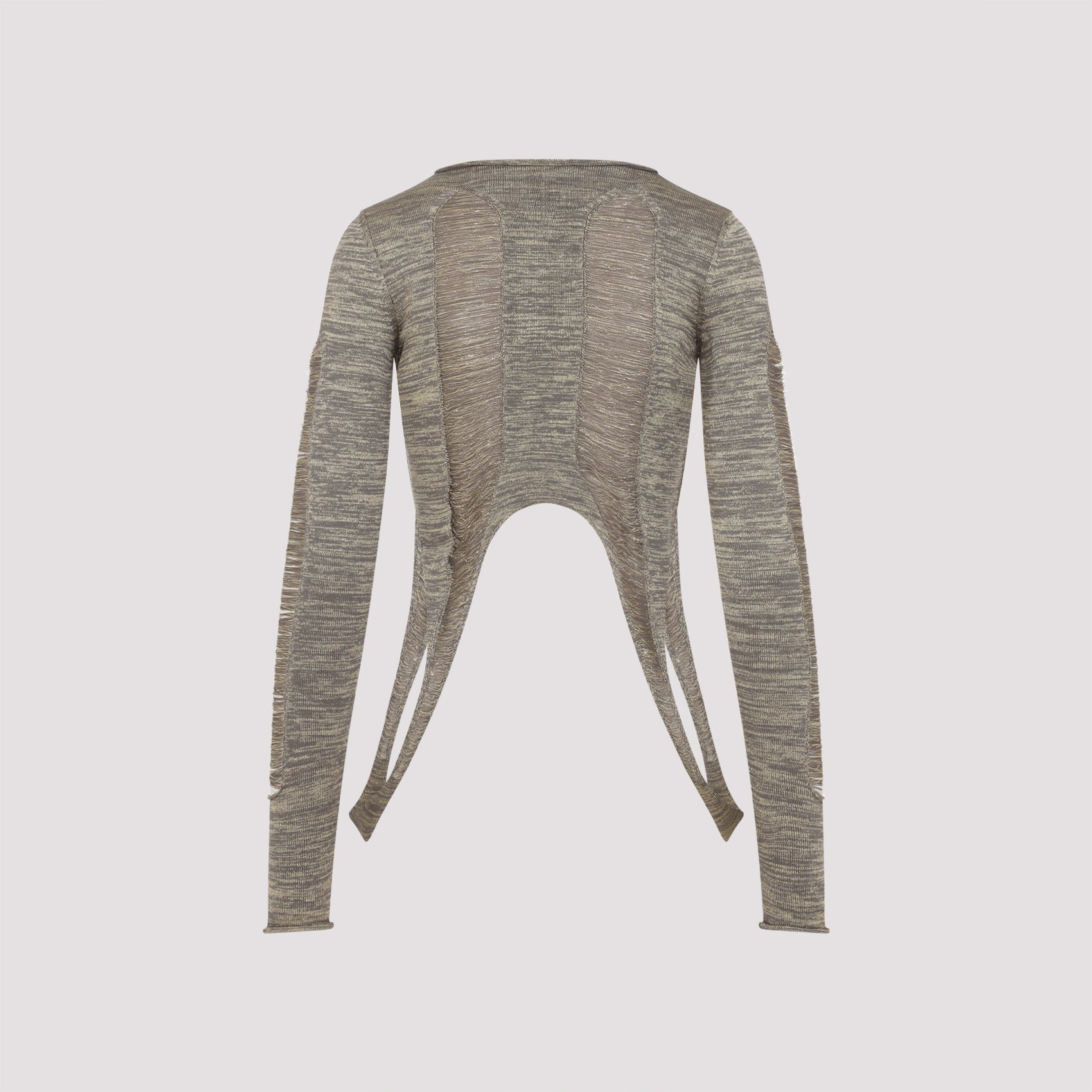 RICK OWENS Metallic Long Sleeve Top