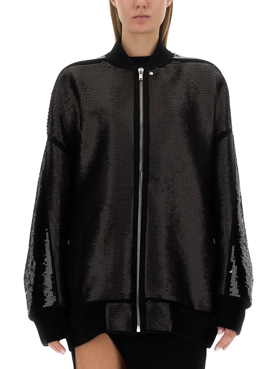 RICK OWENS Relaxed Fit Wool Bomber Jacket - Size 38