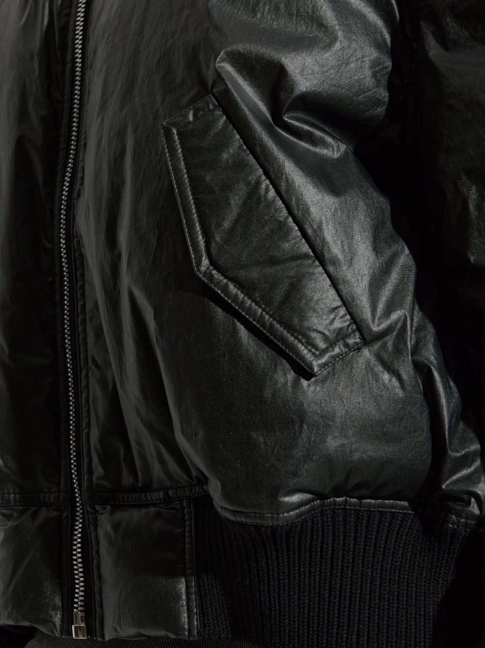 RICK OWENS Short Down Jacket with Zip Fastening Pockets for Women
