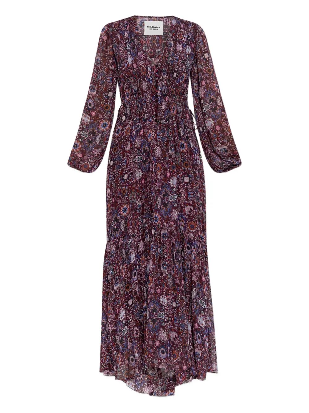 ISABEL MARANT ETOILE Long Printed Crepe Dress for Women