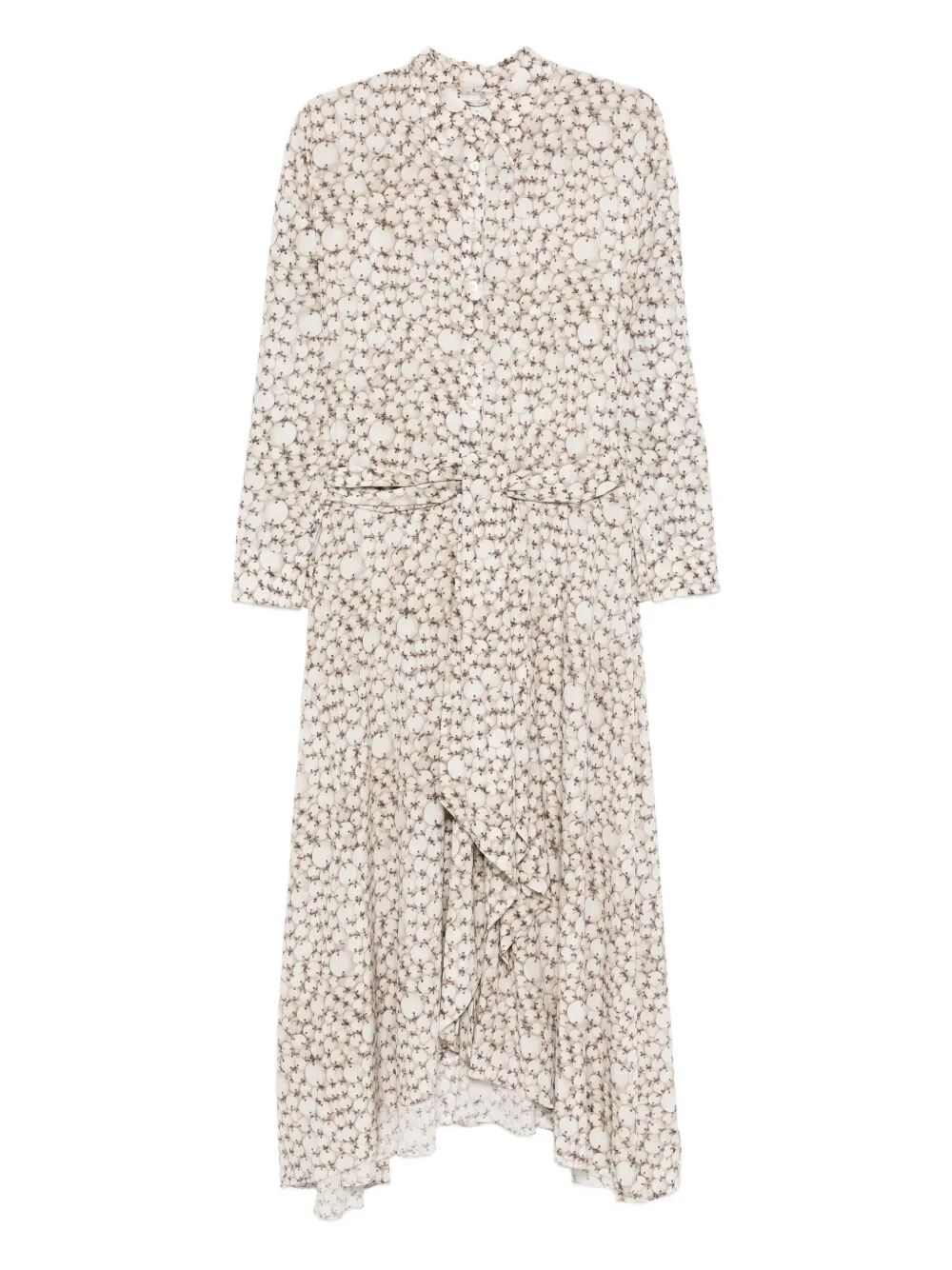 ISABEL MARANT Samantha Long Crepe Shirt Dress