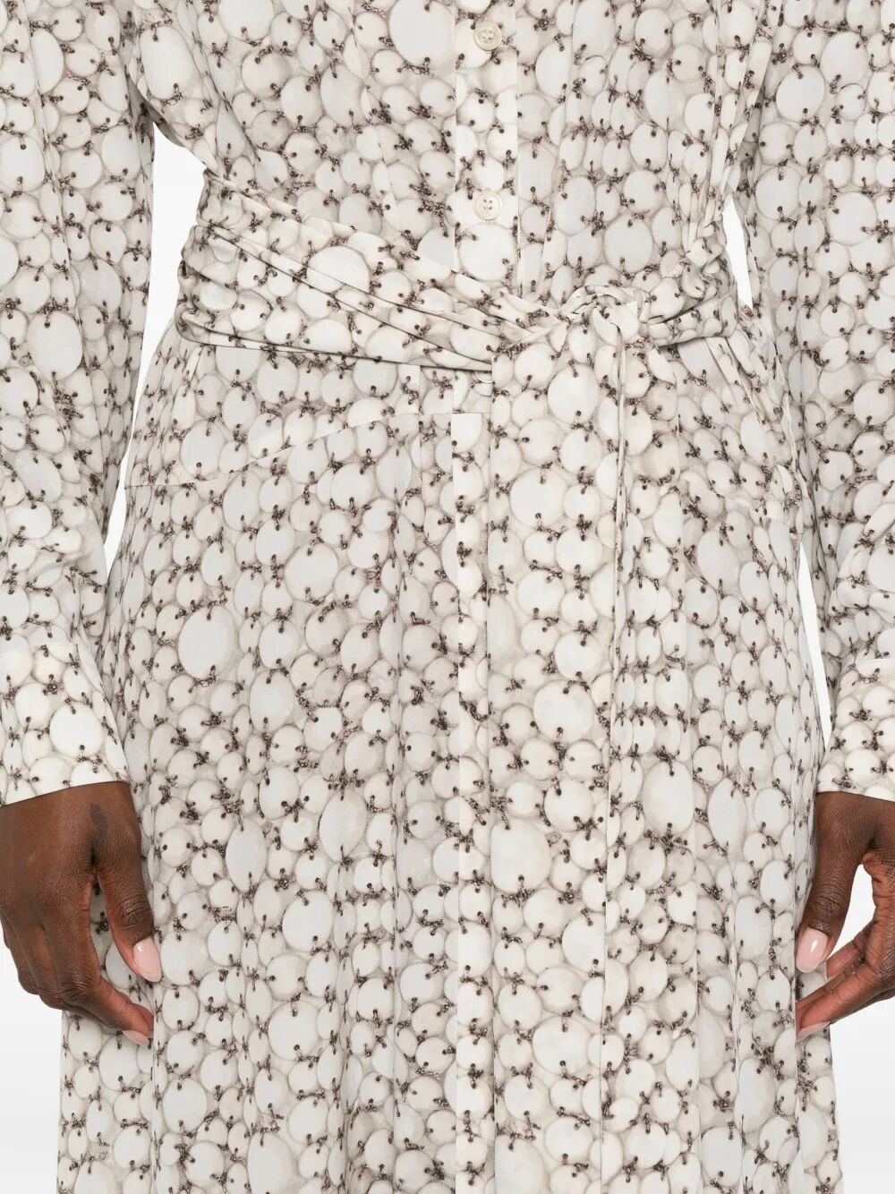 ISABEL MARANT Samantha Long Crepe Shirt Dress