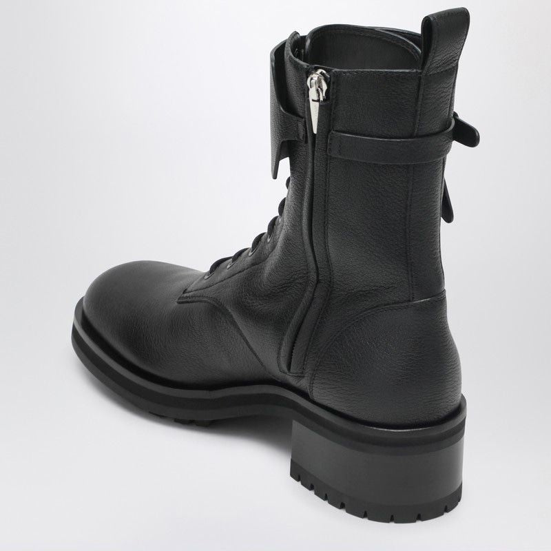 JIMMY CHOO Rosabel Mini Lace-Up Leather Ankle Boots