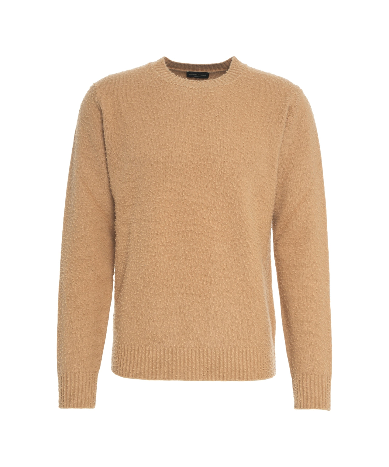 ROBERTO COLLINA Structured Knit Merino Wool Pullover for Men