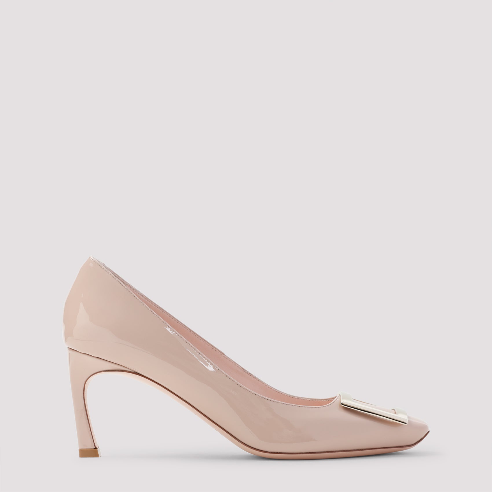 ROGER VIVIER Chic Squared Toe Pumps with Slanted Heel (7cm)
