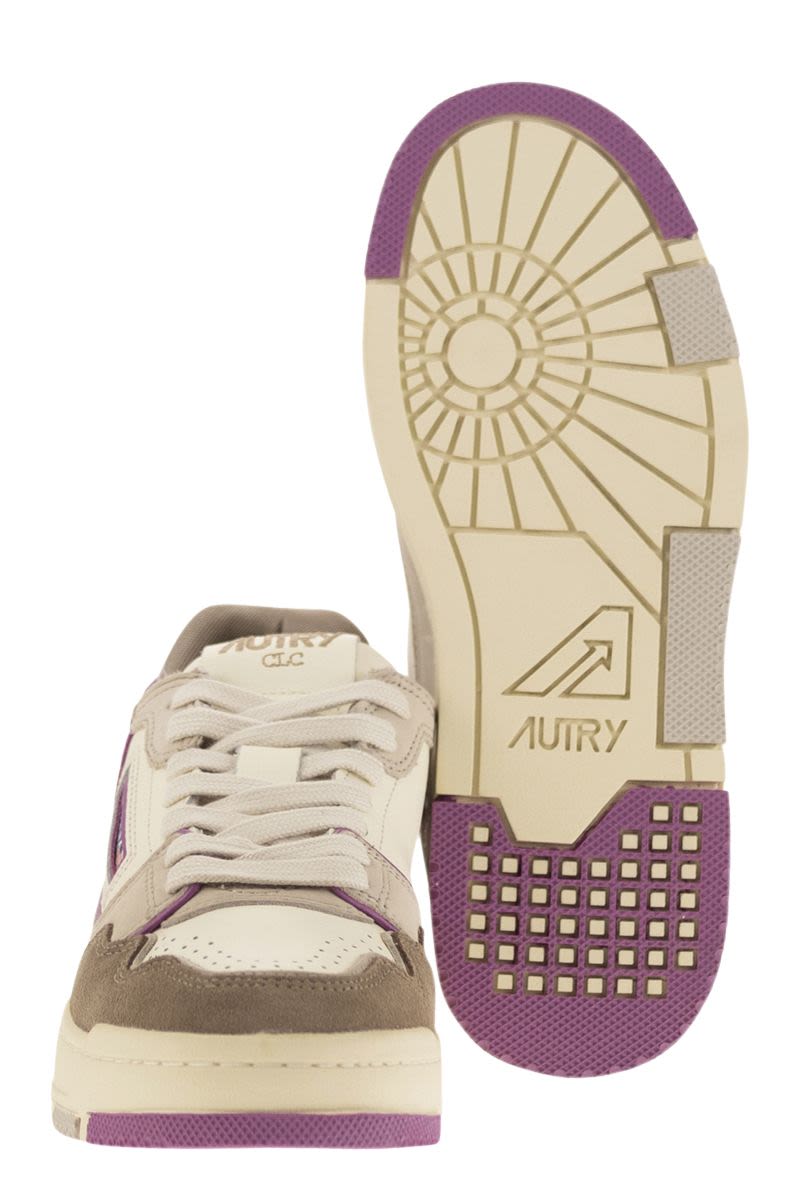 AUTRY Women’s Leather Trainers with Elevated Ankle Support