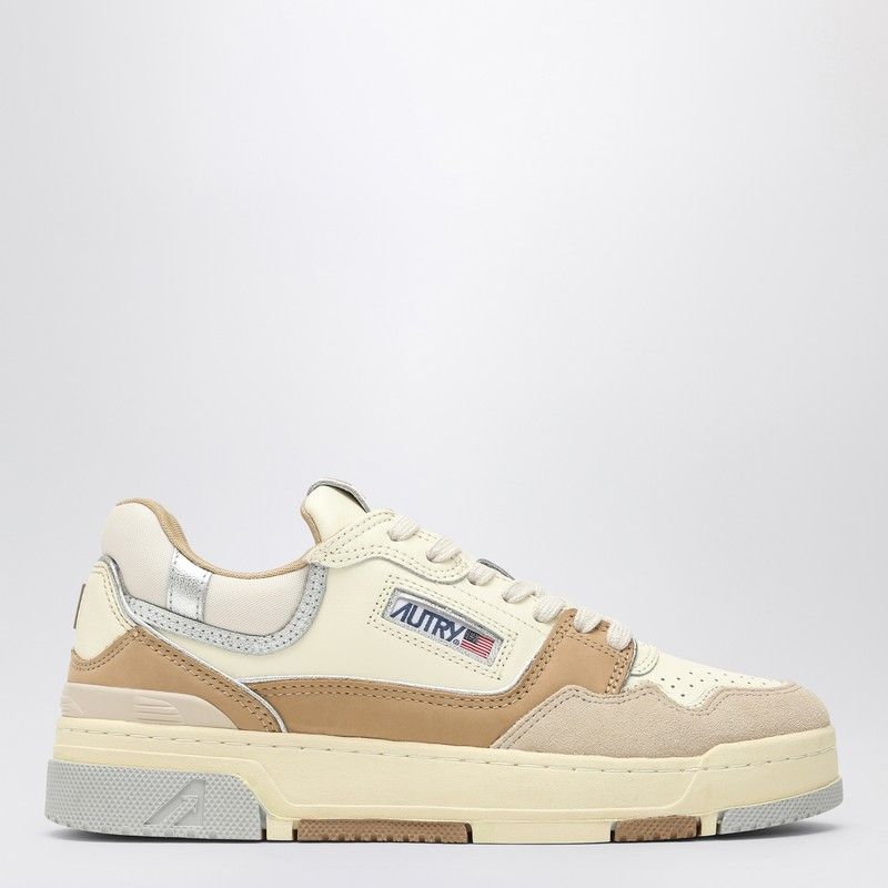 AUTRY Women’s Low-Top Sneakers - Natural Beige & Camel
