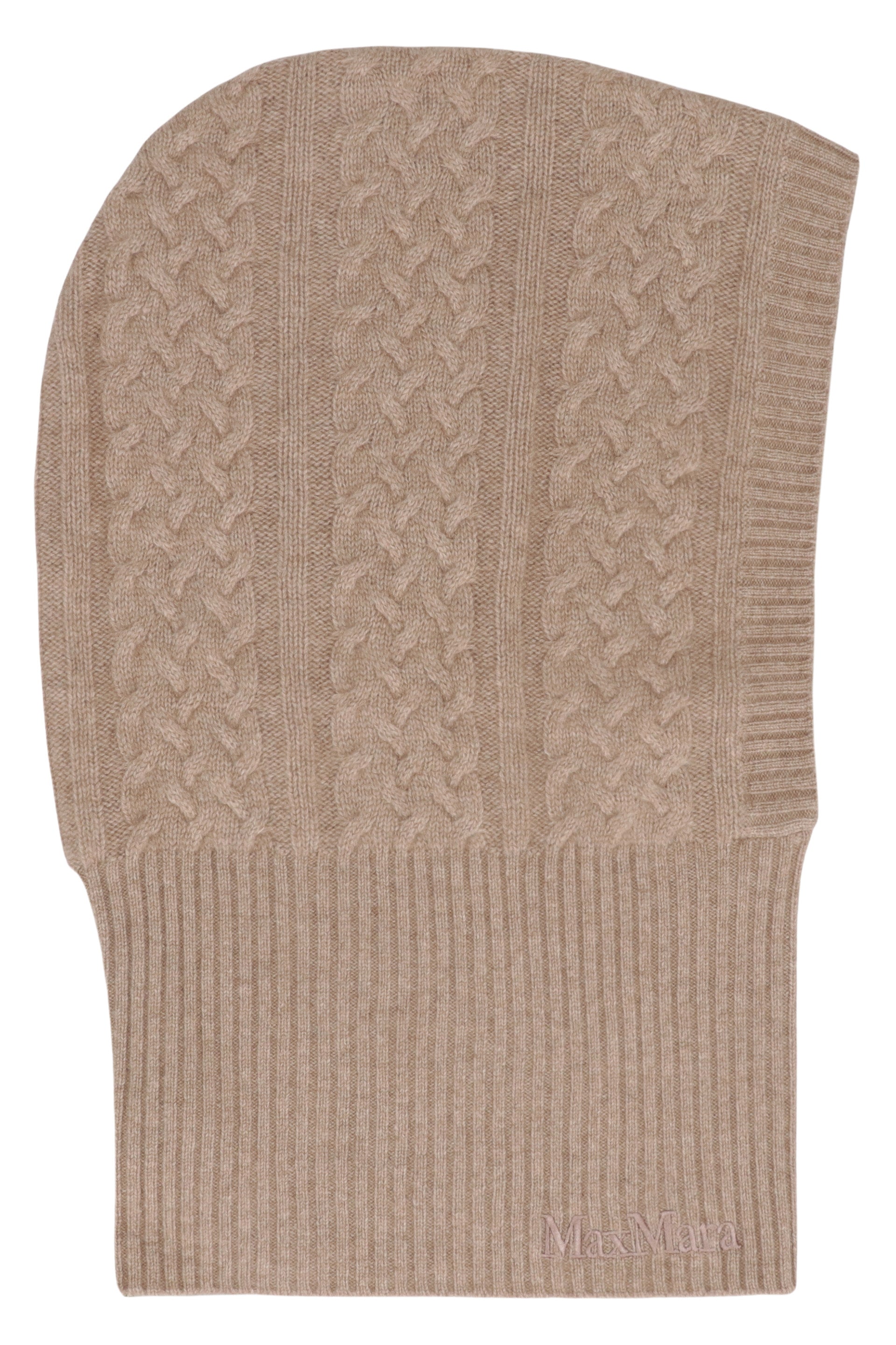 MAX MARA Knit Balaclava with Braiding Technique
