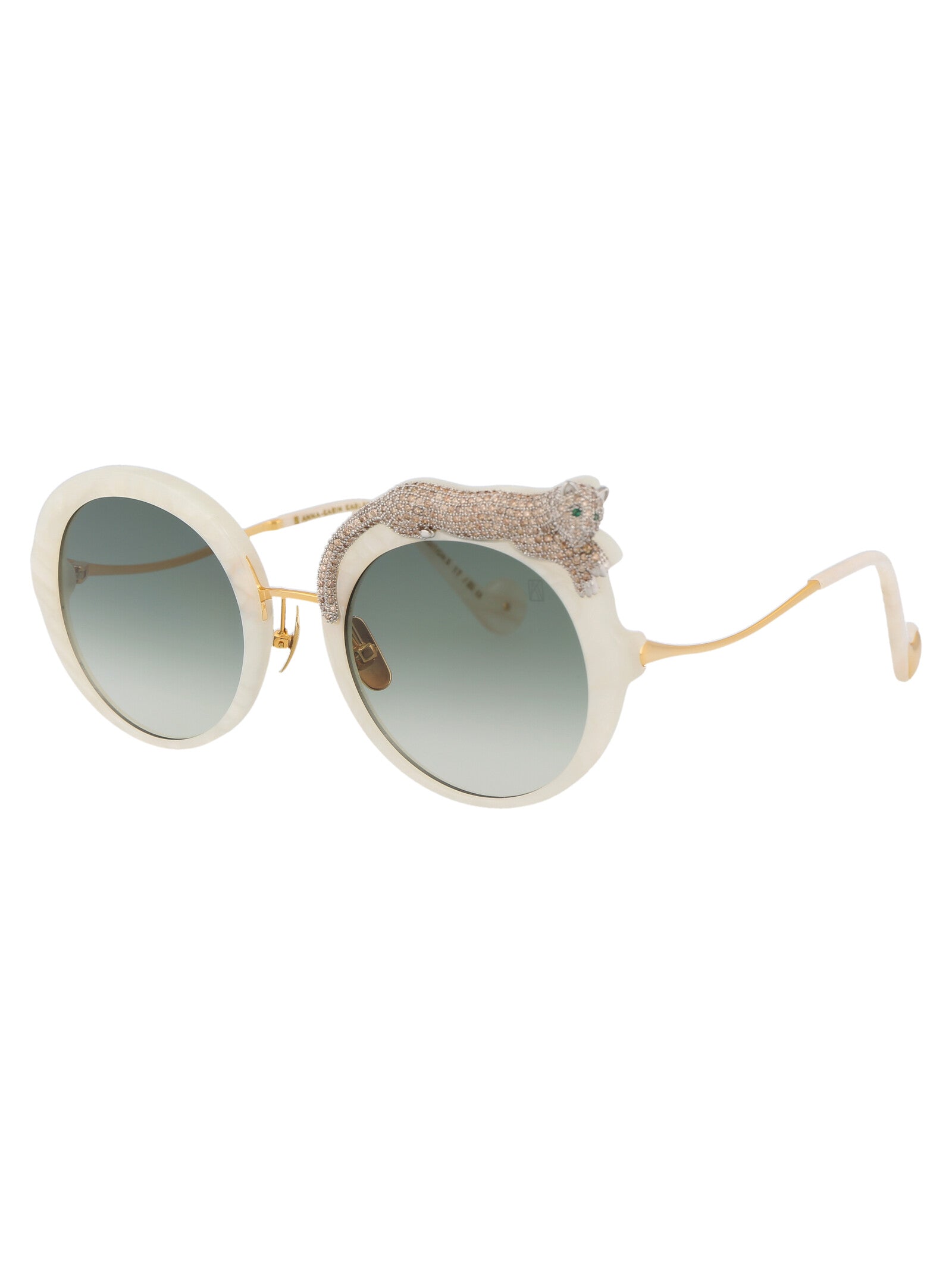 ANNA KARIN KARLSSON Elegant Pearl Acetate Sunglasses