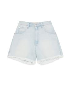 ROY ROGER'S Light-Wash Denim Girlfriend Shorts