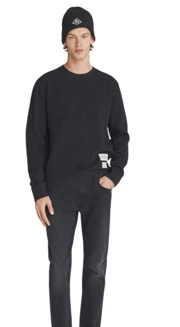 ROY ROGER'S Brushed Cotton Crewneck Sweatshirt for Men - Regular Fit