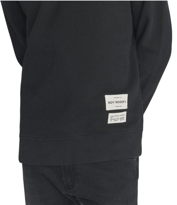ROY ROGER'S Brushed Cotton Crewneck Sweatshirt for Men - Regular Fit