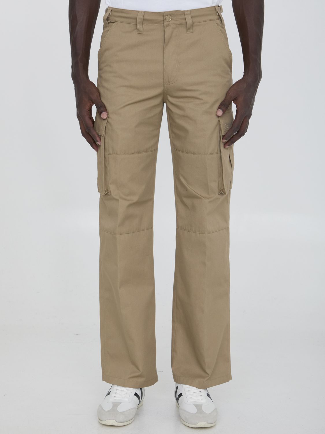 CELINE Cotton Blend Cargo Trousers for Men