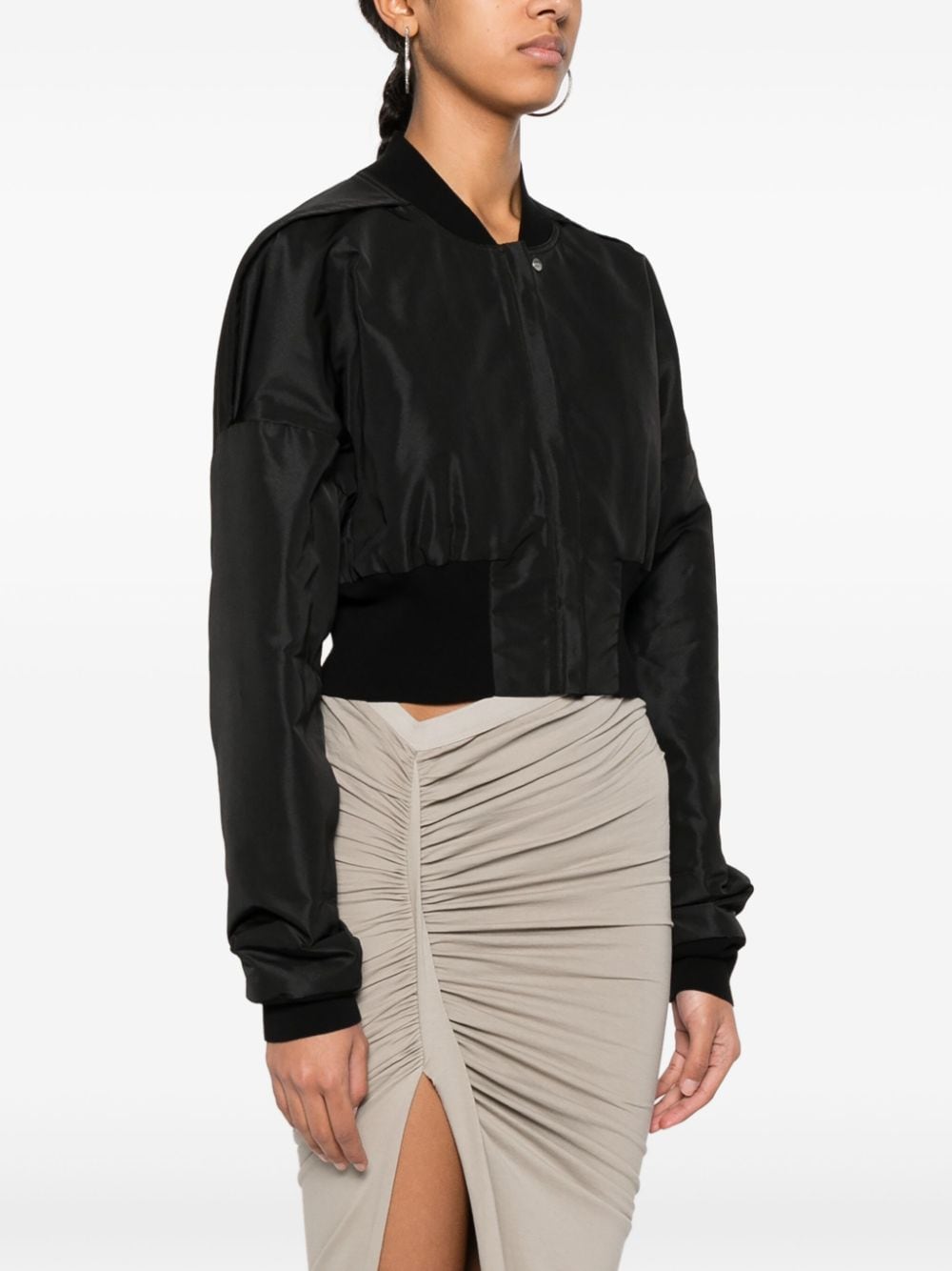 RICK OWENS Cropped Bomber Jacket for Women