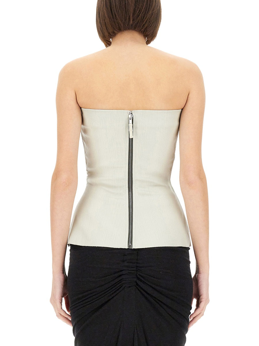 RICK OWENS Elegant Mini Bustier Top