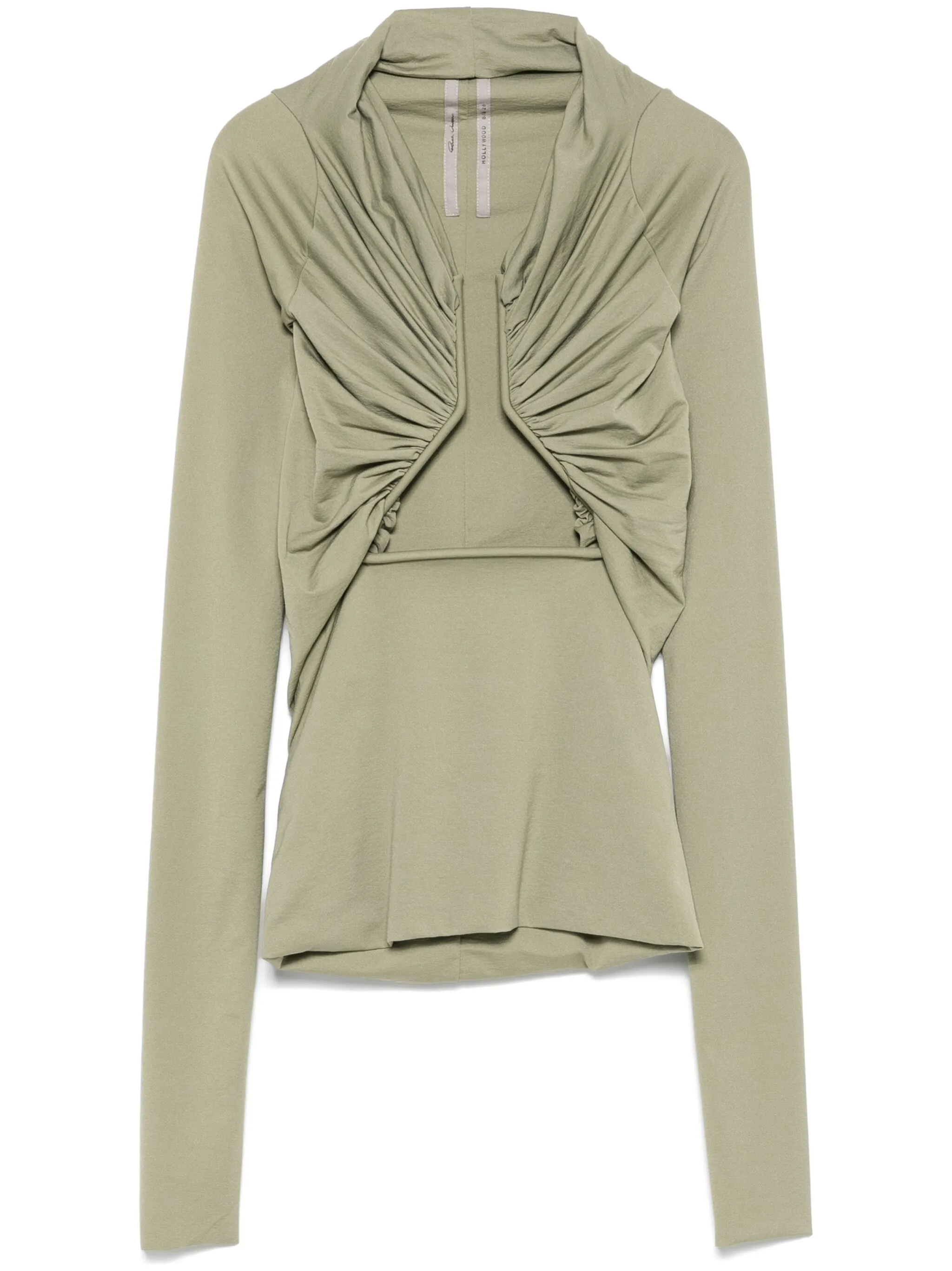 RICK OWENS Long-Sleeved Cut-Out Detail T-Shirt for Women