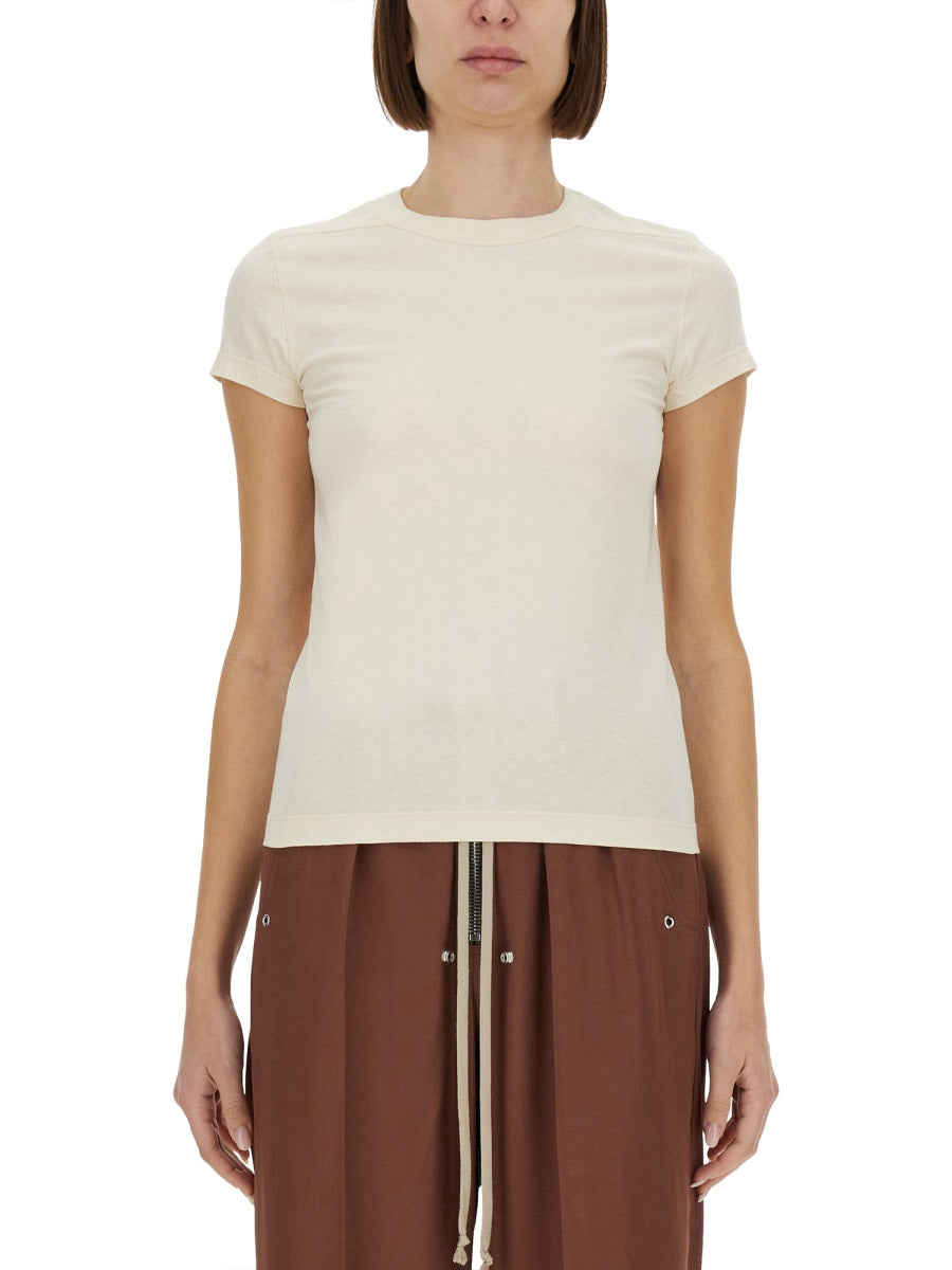 RICK OWENS Cropped T-Shirt - Mini Fit for Women