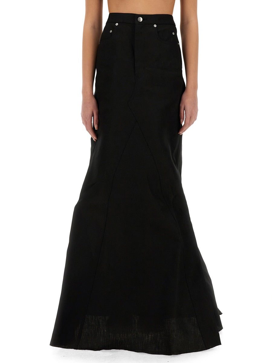 RICK OWENS Elegant Long Skirt for Women