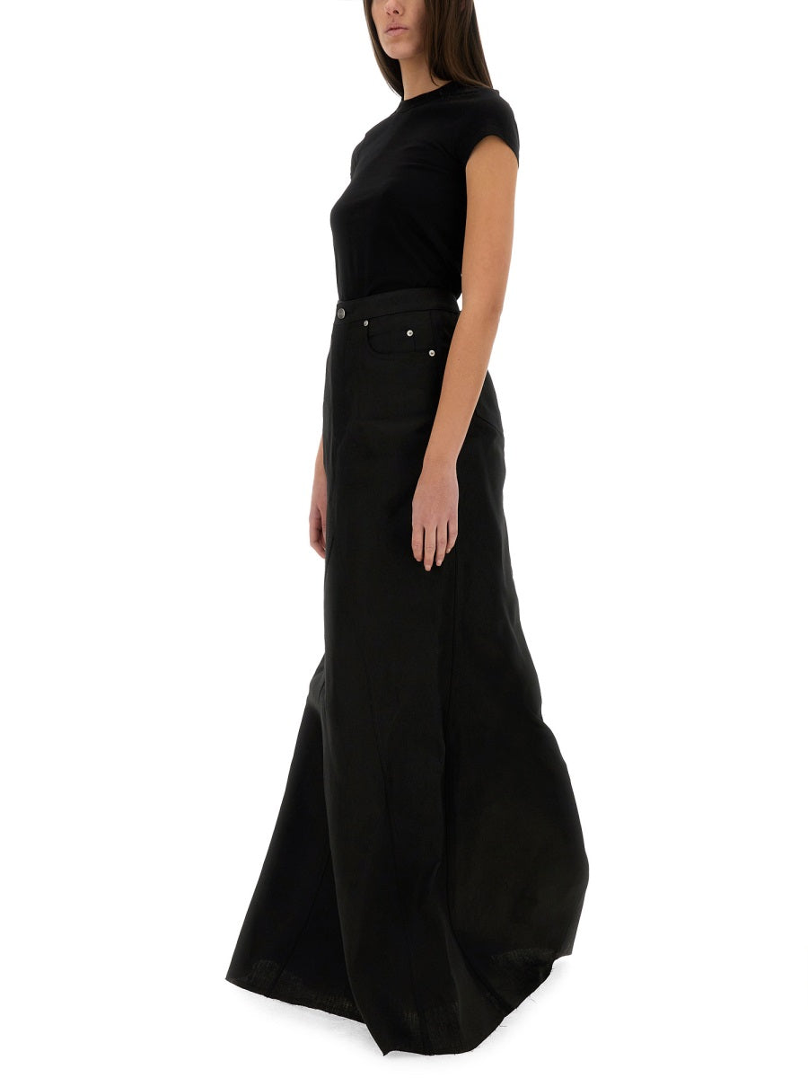 RICK OWENS Elegant Long Skirt for Women