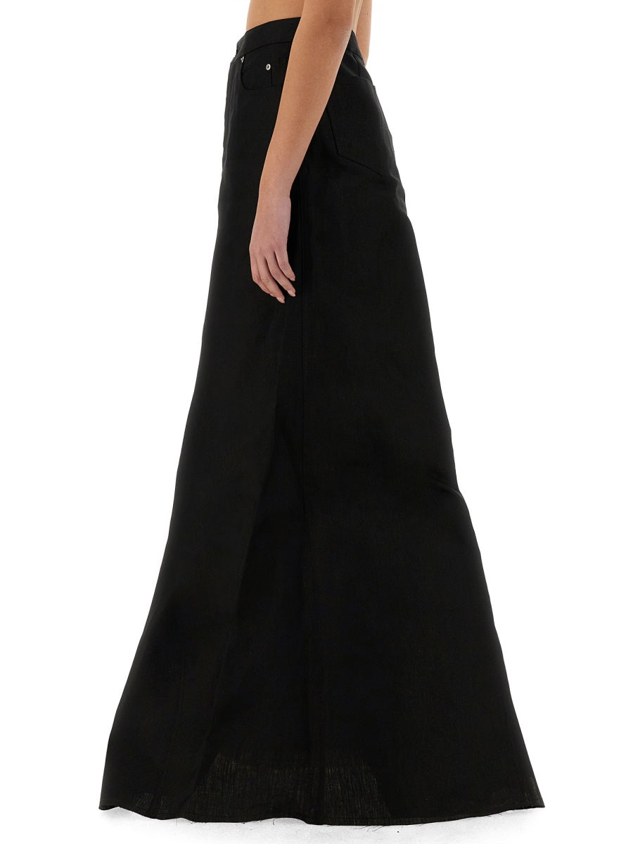 RICK OWENS Elegant Long Skirt for Women