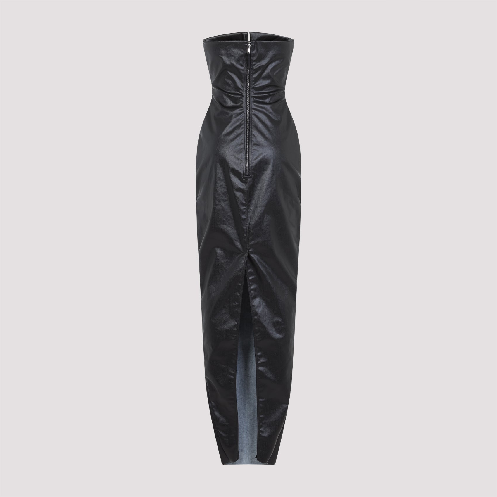 RICK OWENS Strapless Floor-Length Prong Gown Dress