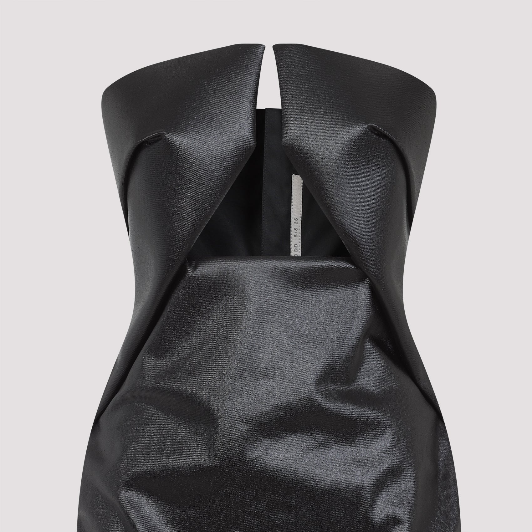 RICK OWENS Strapless Floor-Length Prong Gown Dress