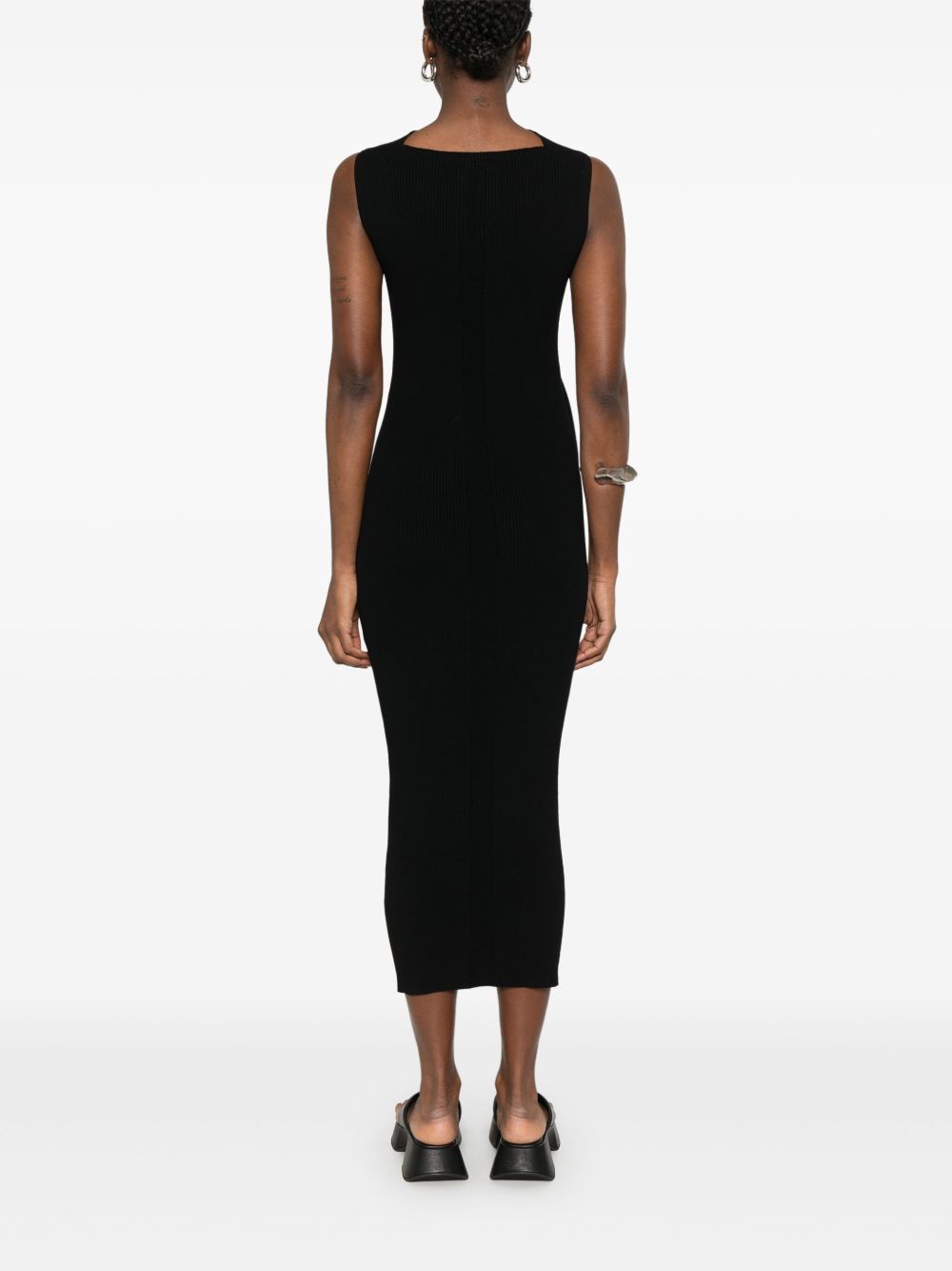 RICK OWENS 100% Cotton Mini Dress