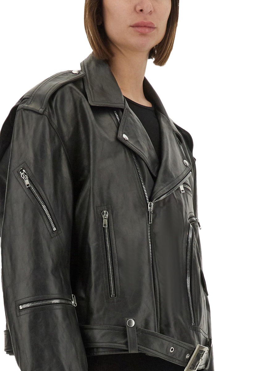RICK OWENS Cropped Jumbo Bauhaus Jacket - Oversized Fit