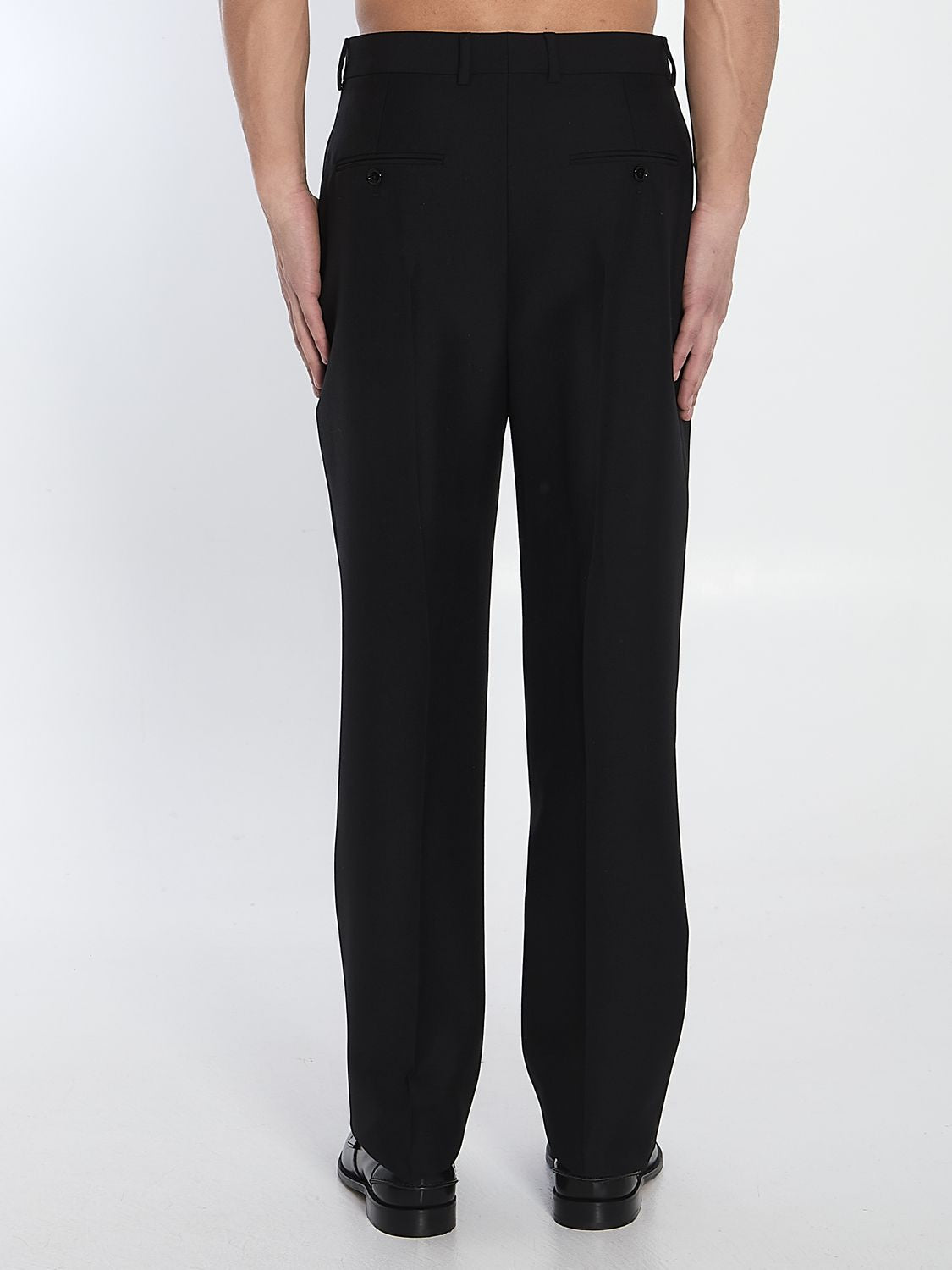 CELINE Elegant Wool and Mohair Trousers