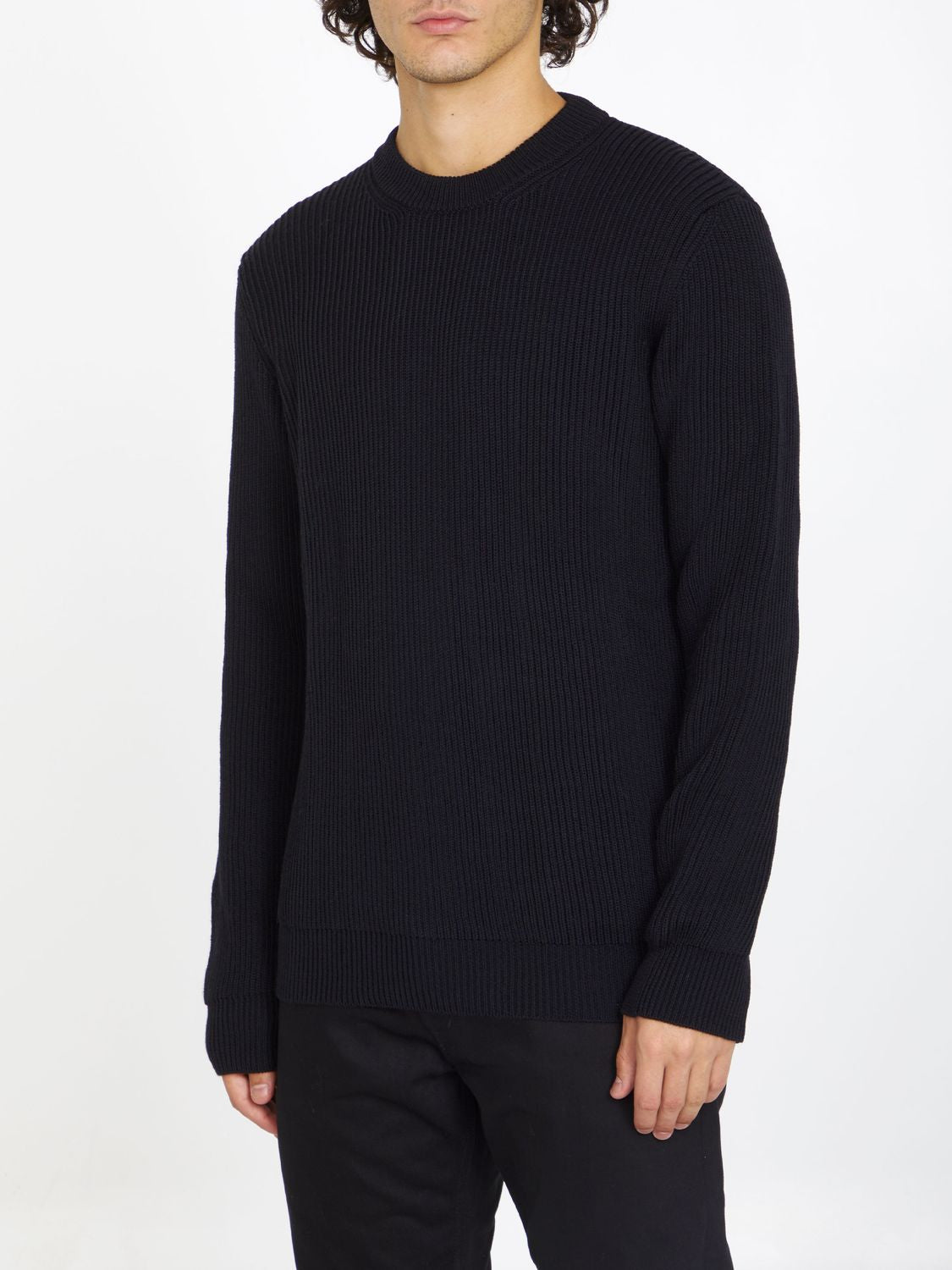 ROBERTO COLLINA Merino Wool Jumper - Regular Fit, Long Sleeve