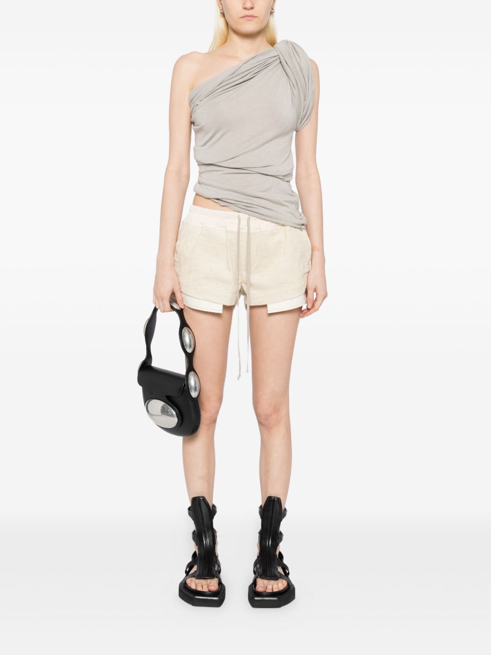 RICK OWENS Women’s Draped Cotton Tank Top