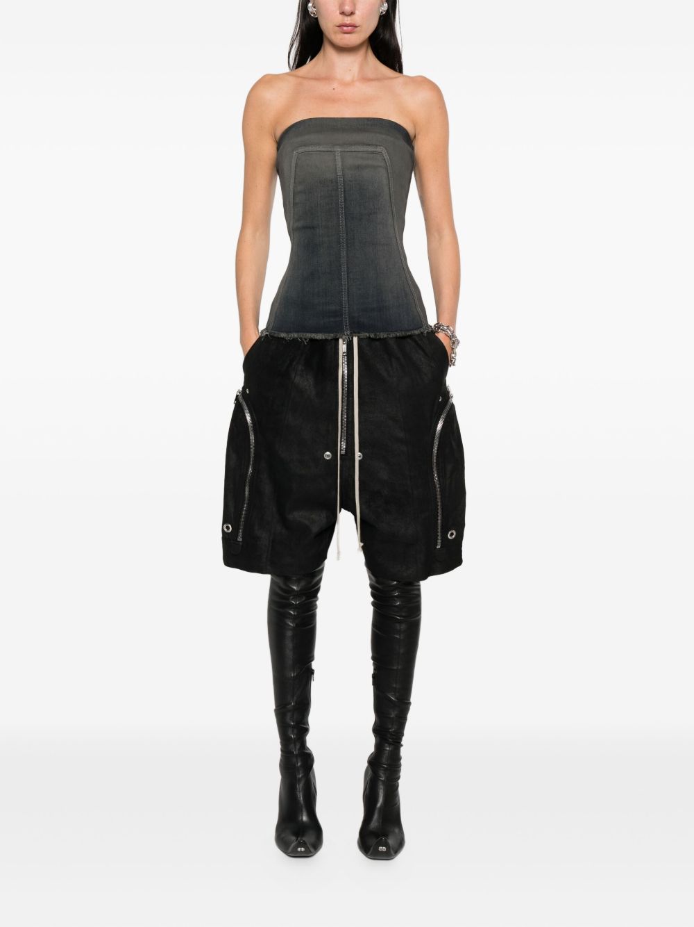 RICK OWENS Sleeveless Bustier Top