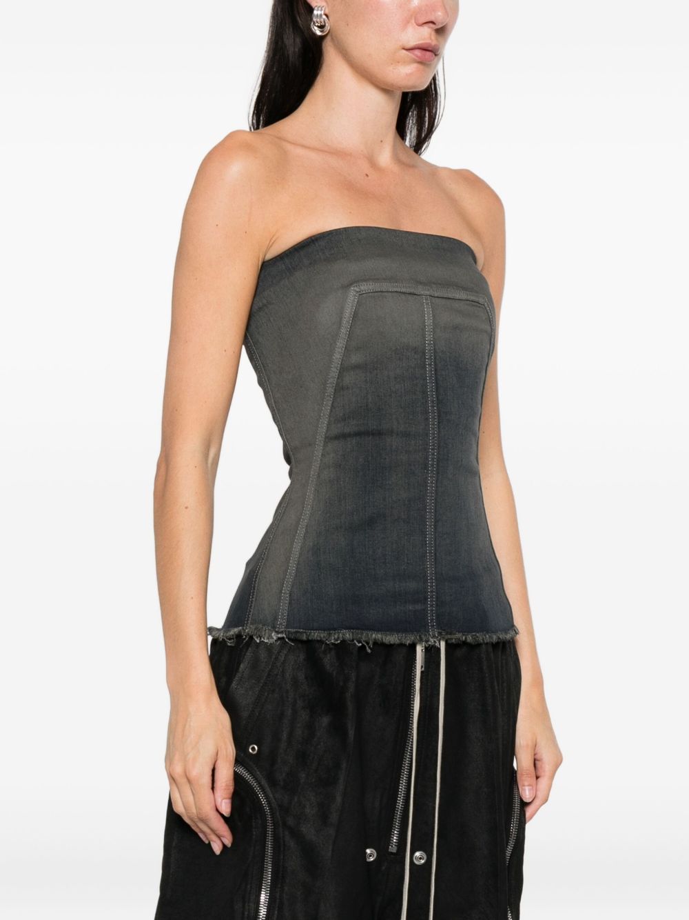 RICK OWENS Sleeveless Bustier Top
