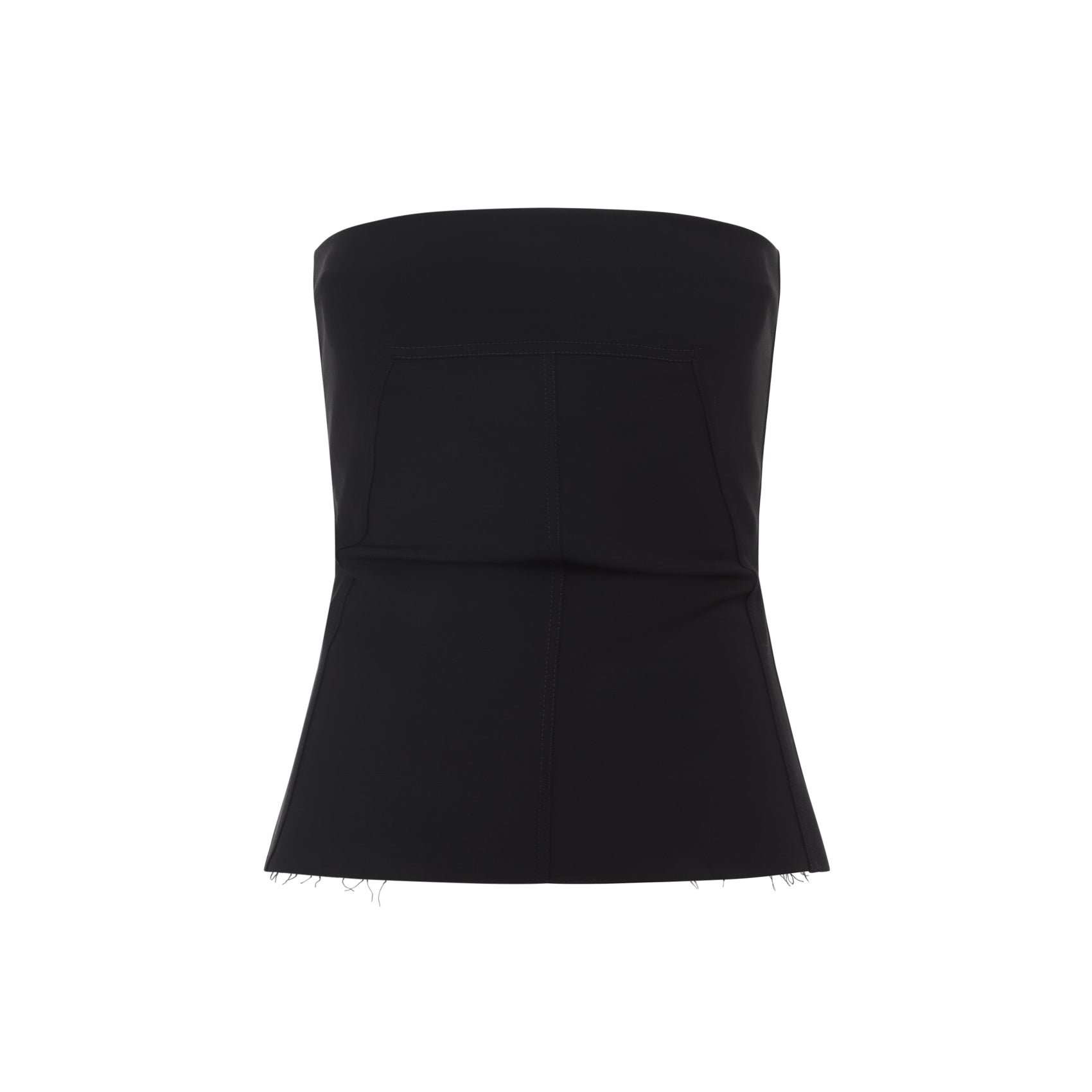 RICK OWENS Wool Bustier Top