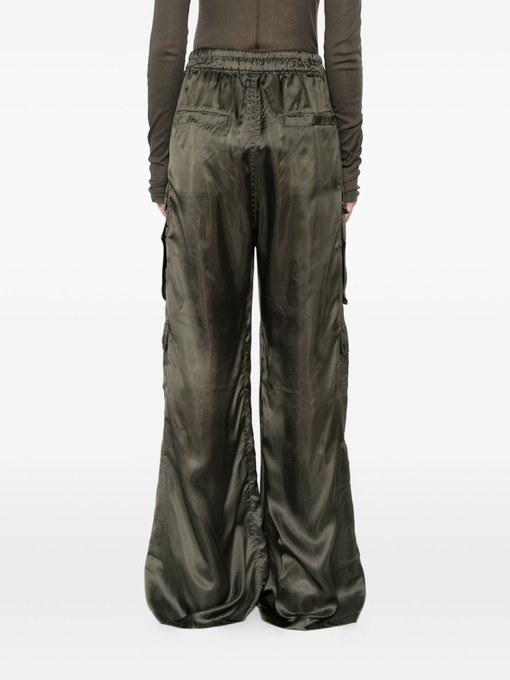 RICK OWENS Drawstring Cargo Trousers for Women - FW25