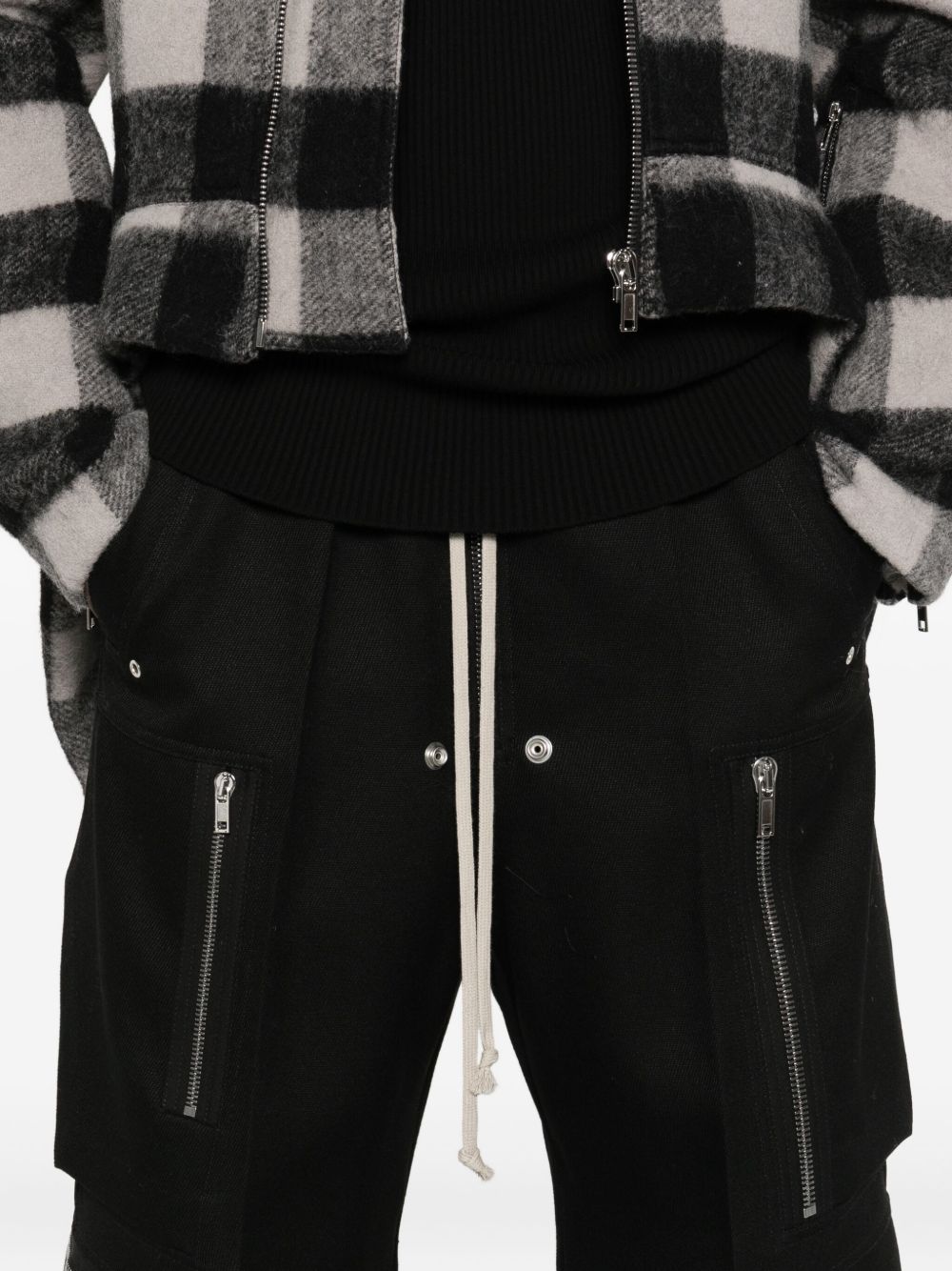 RICK OWENS Drawstring Zip Detail Trousers for Women