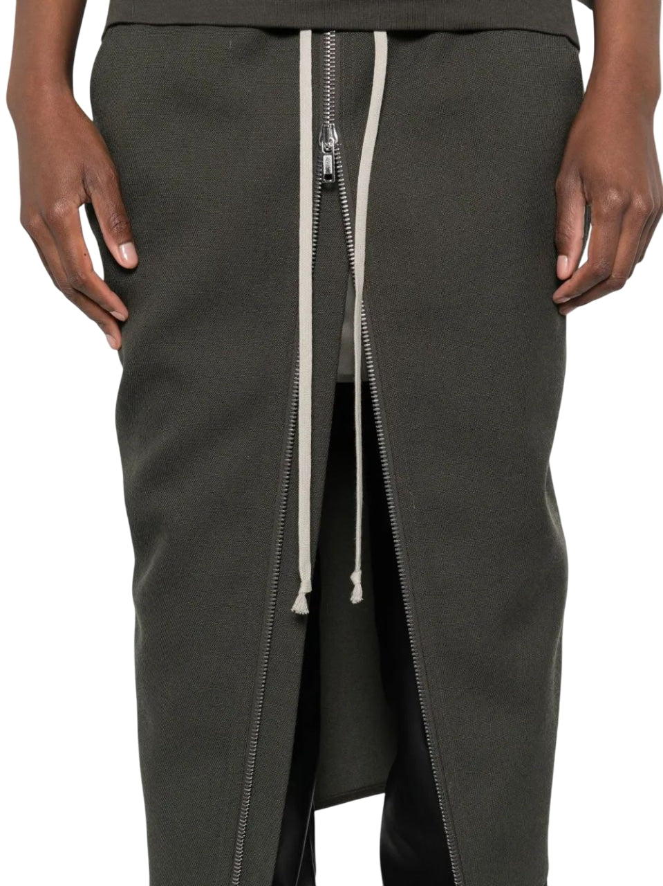 RICK OWENS Pillar Mini Skirt with Zip Closure