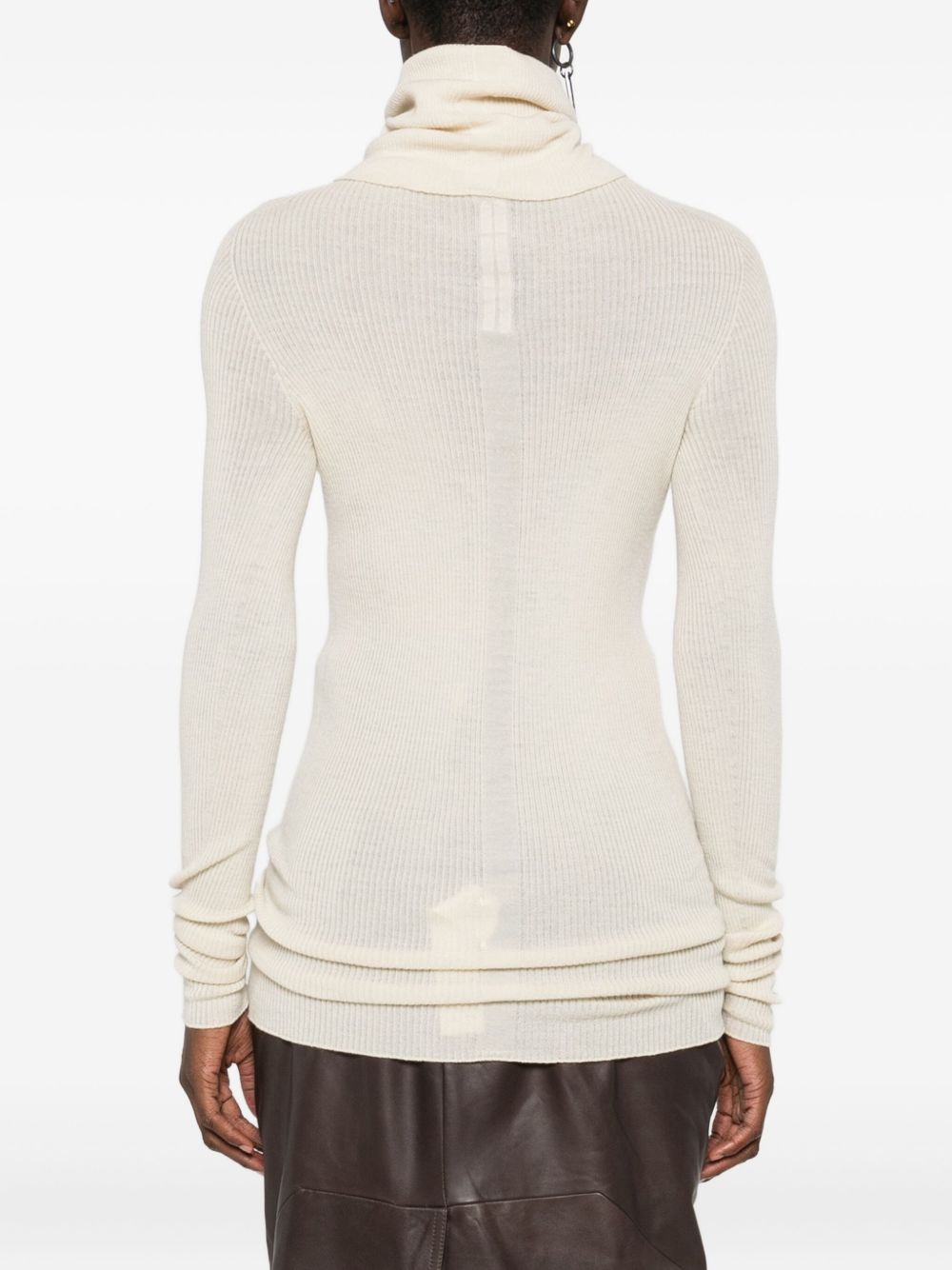RICK OWENS Wool Turtle-Neck Sweater for Women