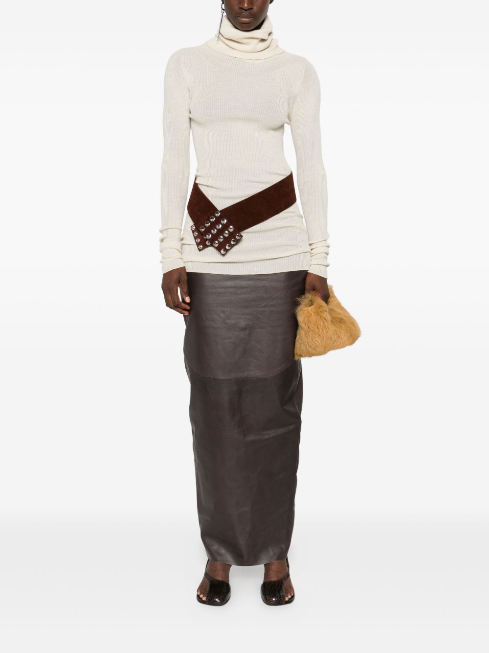 RICK OWENS Wool Turtle-Neck Sweater for Women