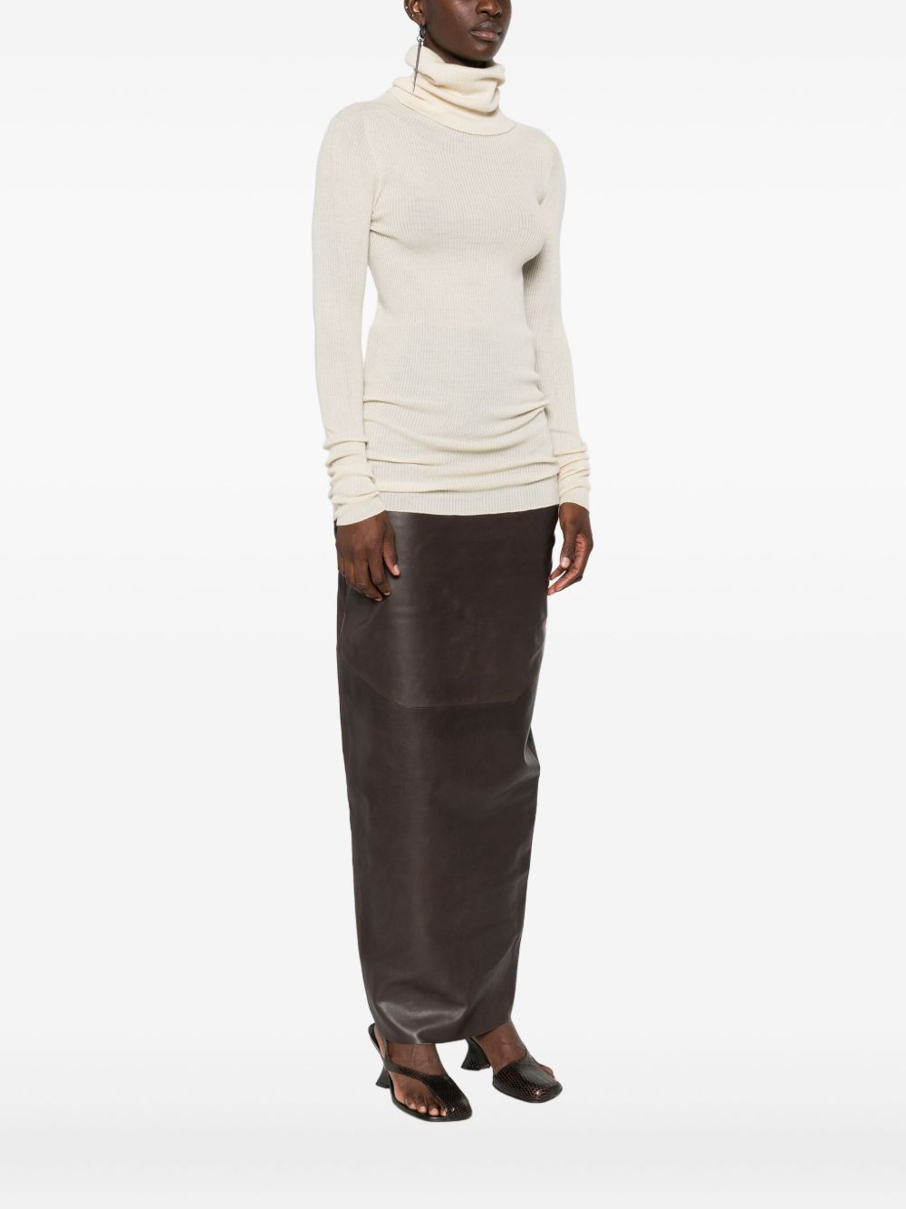 RICK OWENS Wool Turtle-Neck Sweater for Women
