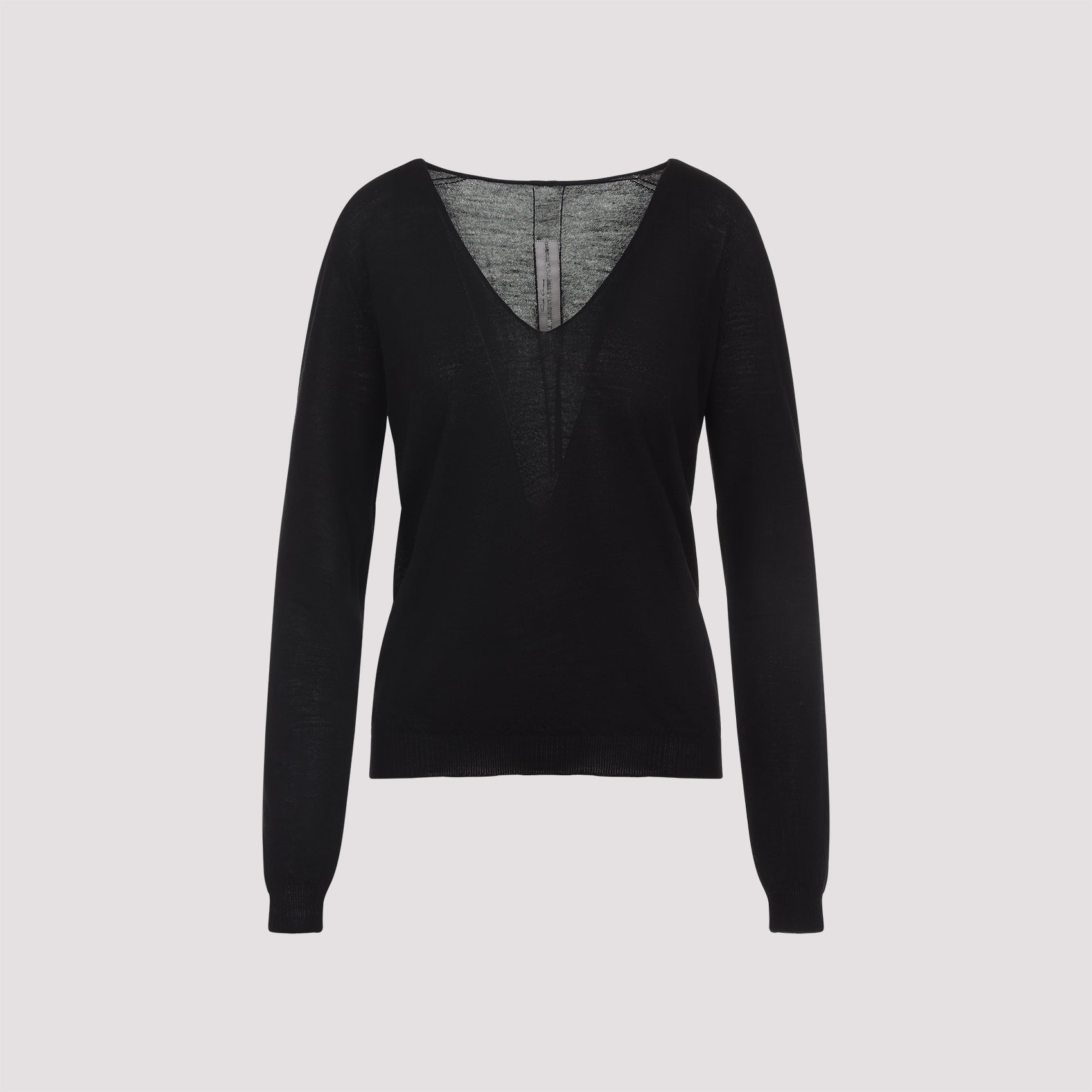RICK OWENS V Neck Pullover Sweater for Women