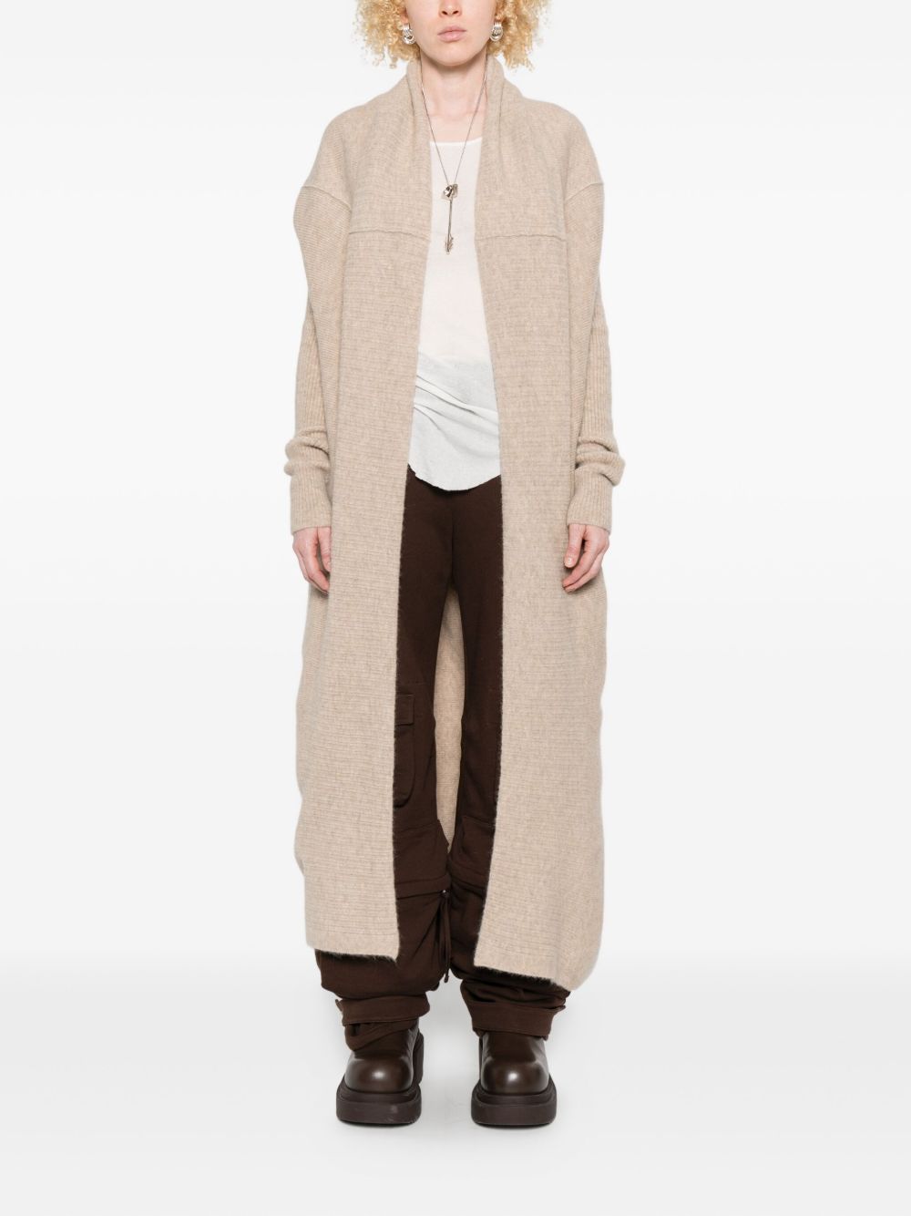 RICK OWENS Elegant Long Cardigan - Women's Loose Fit