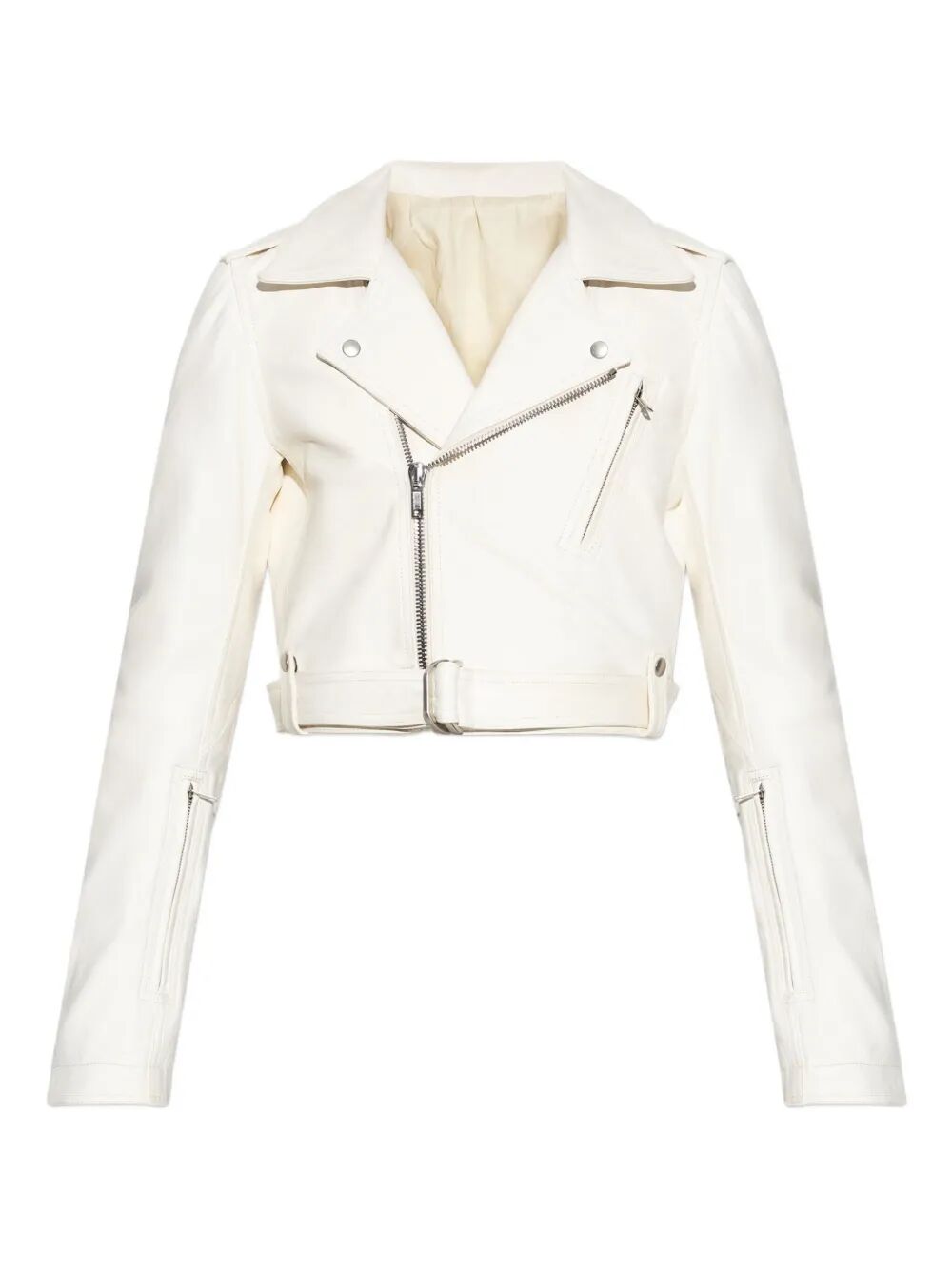 RICK OWENS Cropped Mini Stooges Leather Jacket