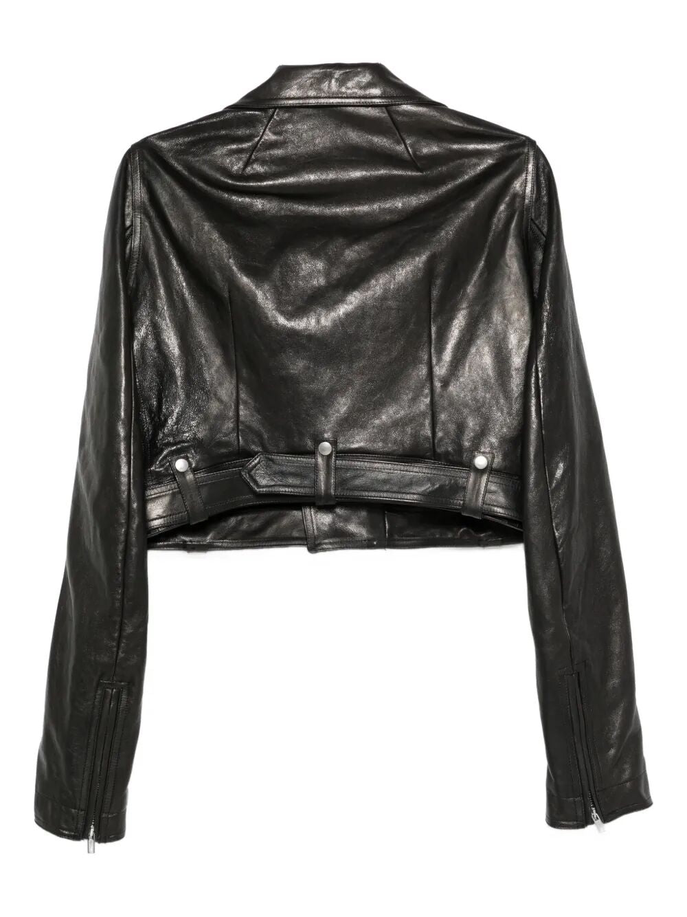 RICK OWENS Cropped Mini Leather Stogges for Women