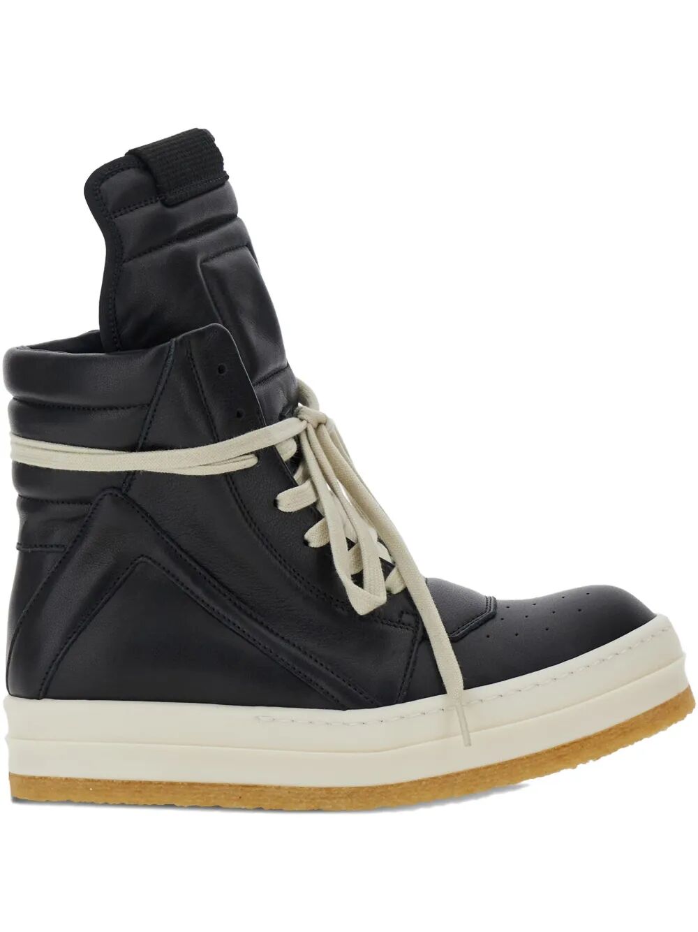 RICK OWENS Women's Creep Geobasket Leather Sneakers